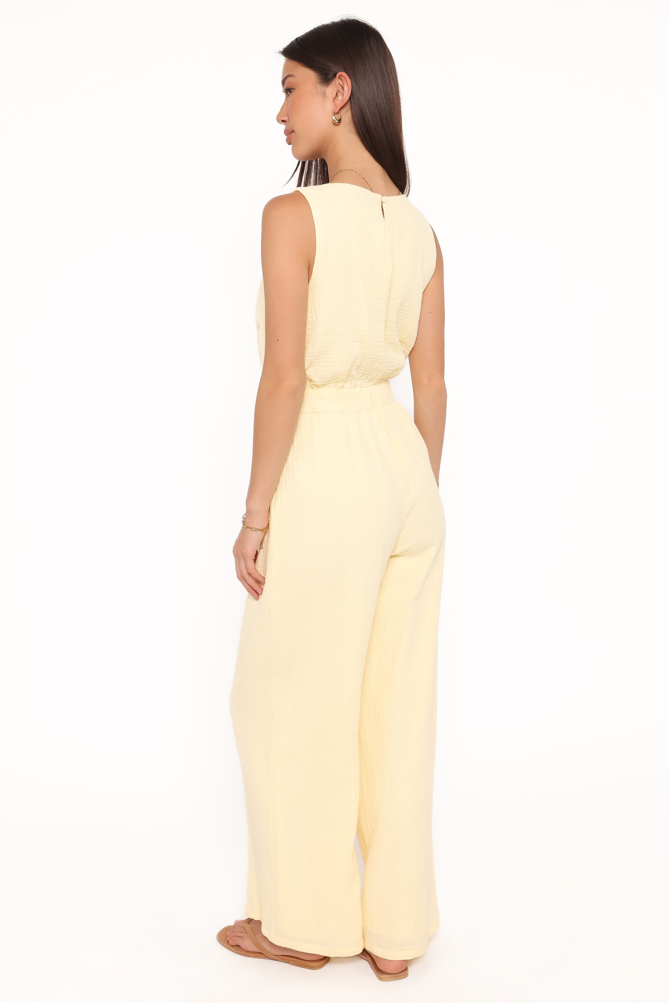 Petal and Pup USA PLAYSUITS Brenna Cotton Jumpsuit - Baby Yellow