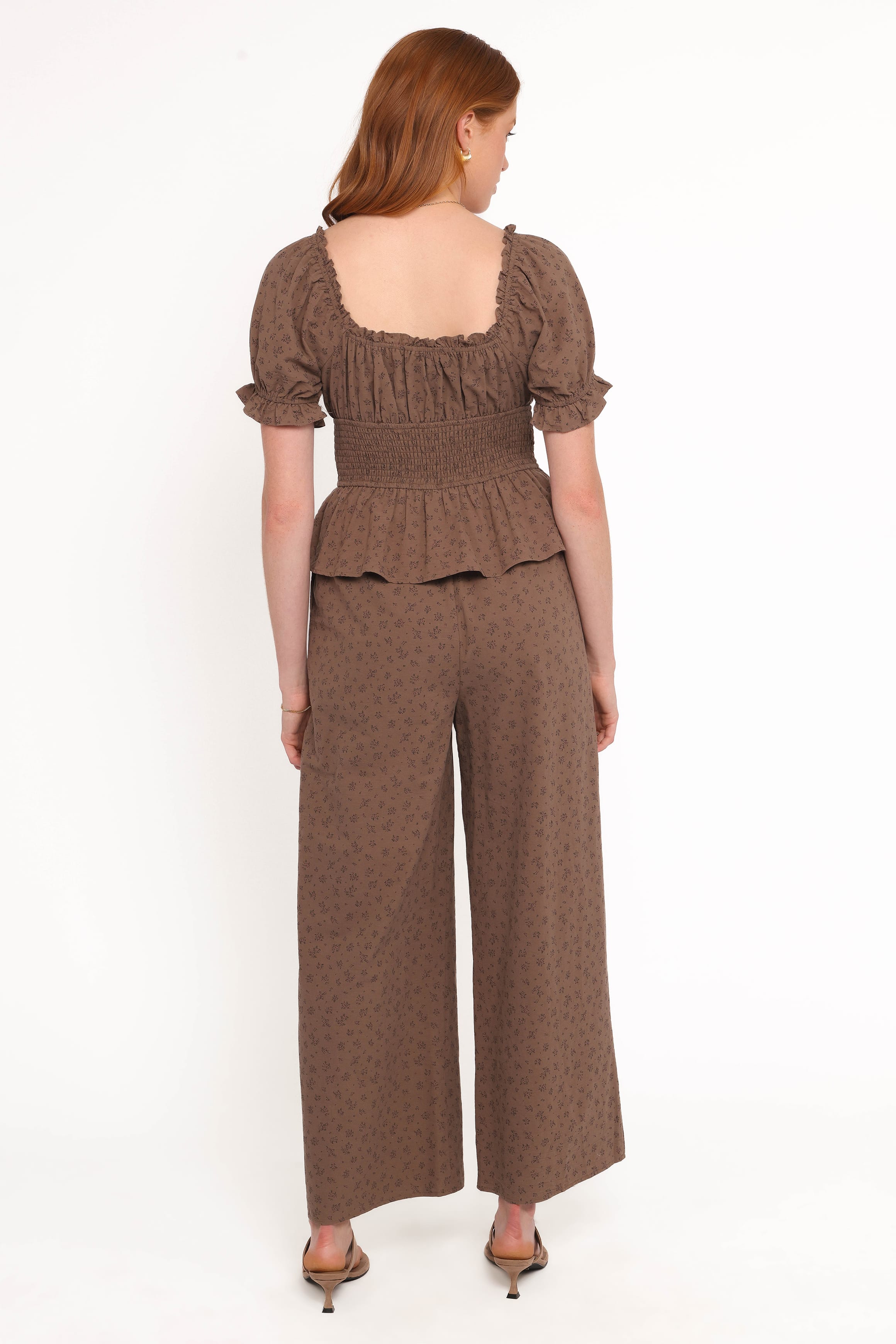 Petal and Pup USA PLAYSUITS Bridget Jumpsuit - Taupe Purple Floral