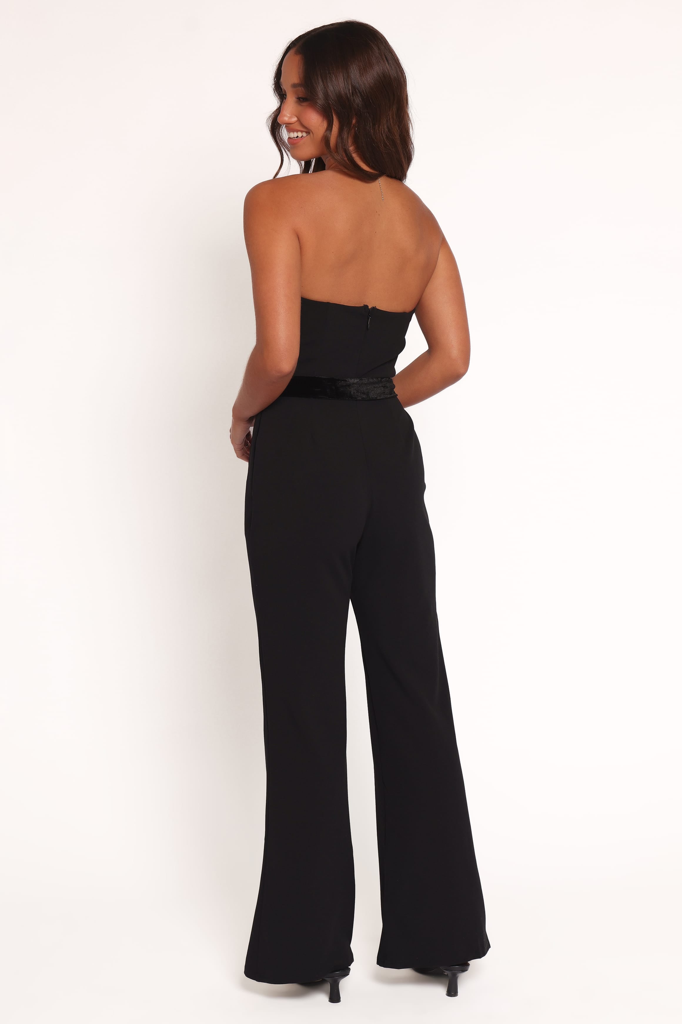 Petal and Pup USA PLAYSUITS Cameron Strapless Jumpsuit - Black
