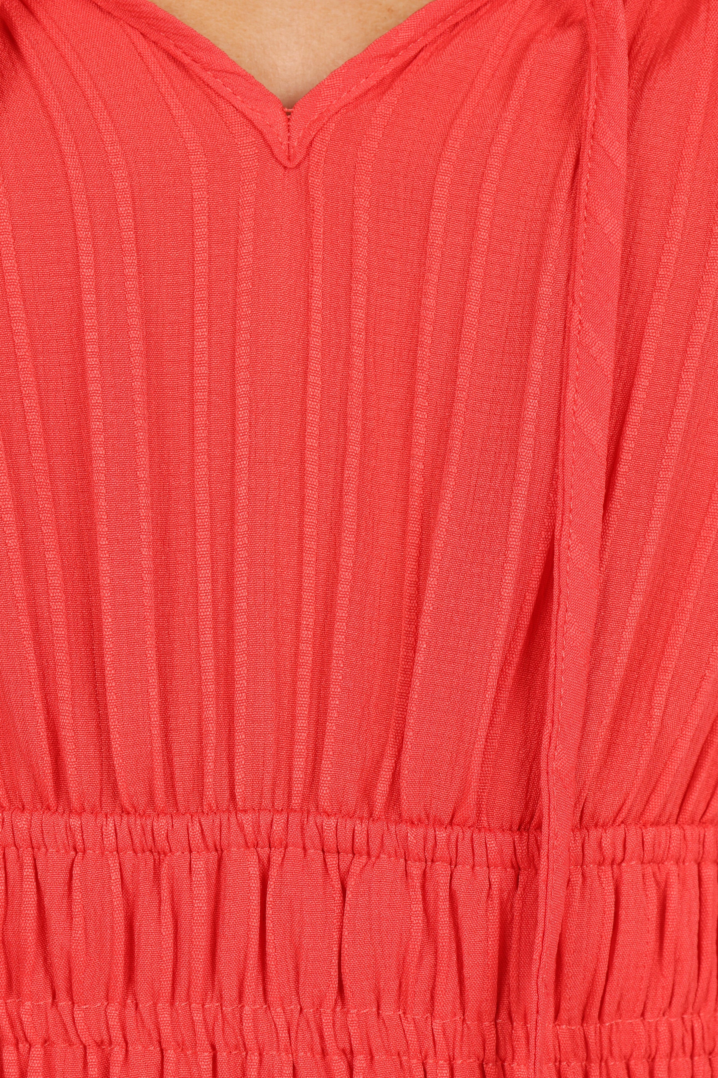 Petal and Pup USA PLAYSUITS Camry Jumpsuit - Coral Red