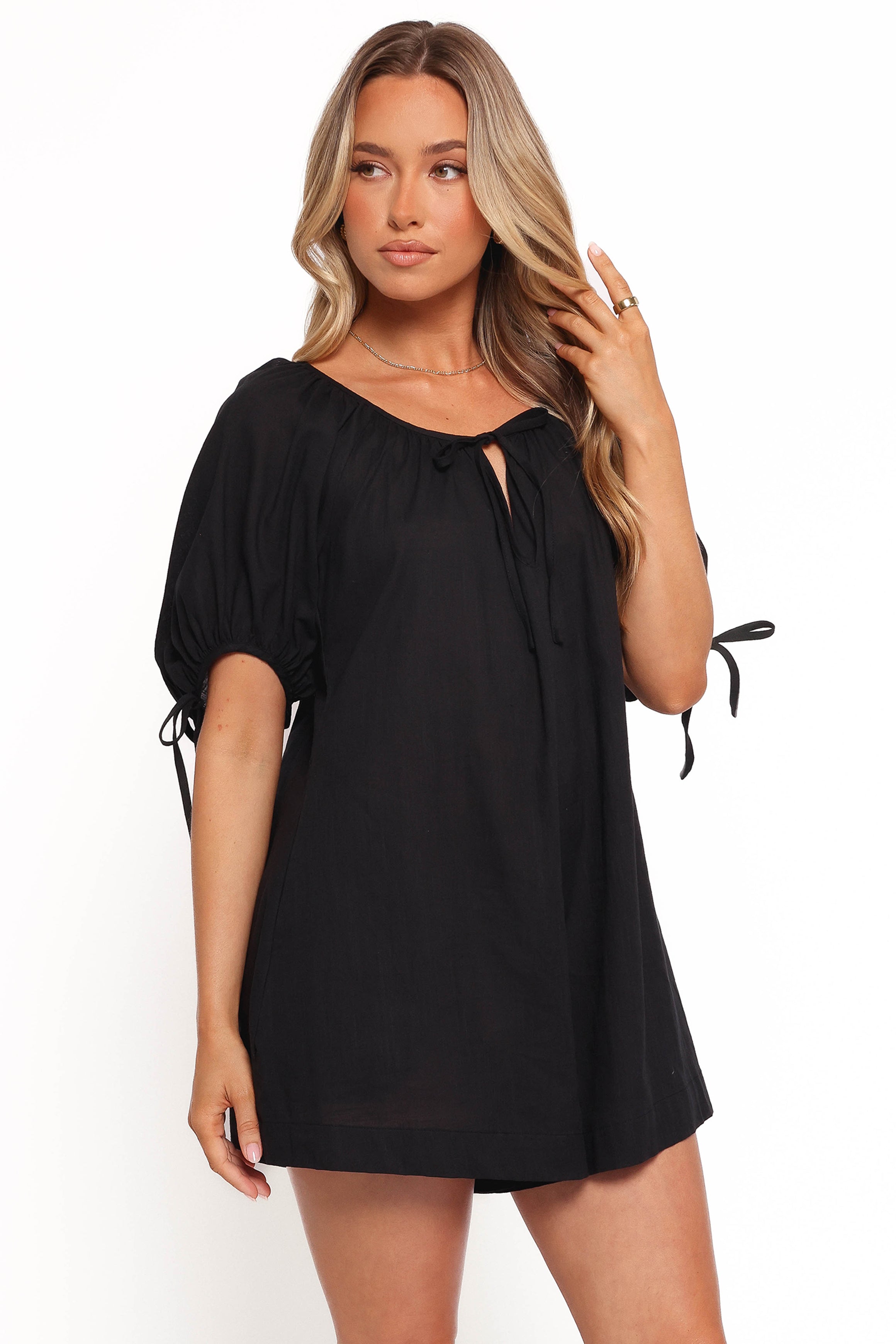 Petal and Pup USA PLAYSUITS Carina Romper - Black (Hold for Rack)