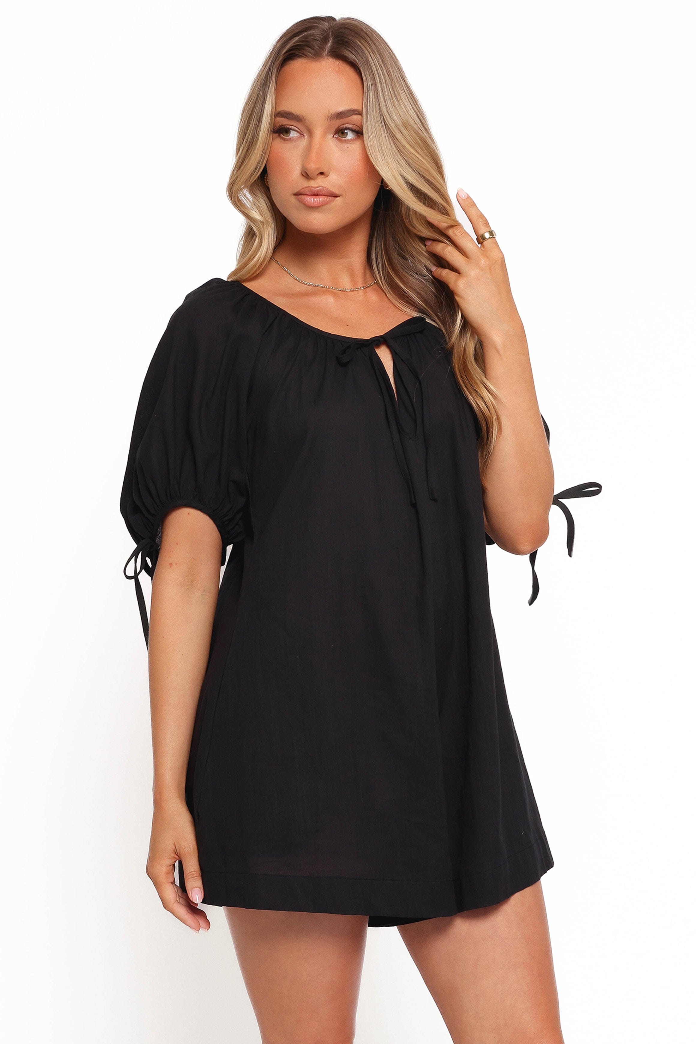 Petal and Pup USA PLAYSUITS Carina Romper - Black (Hold for Rack)