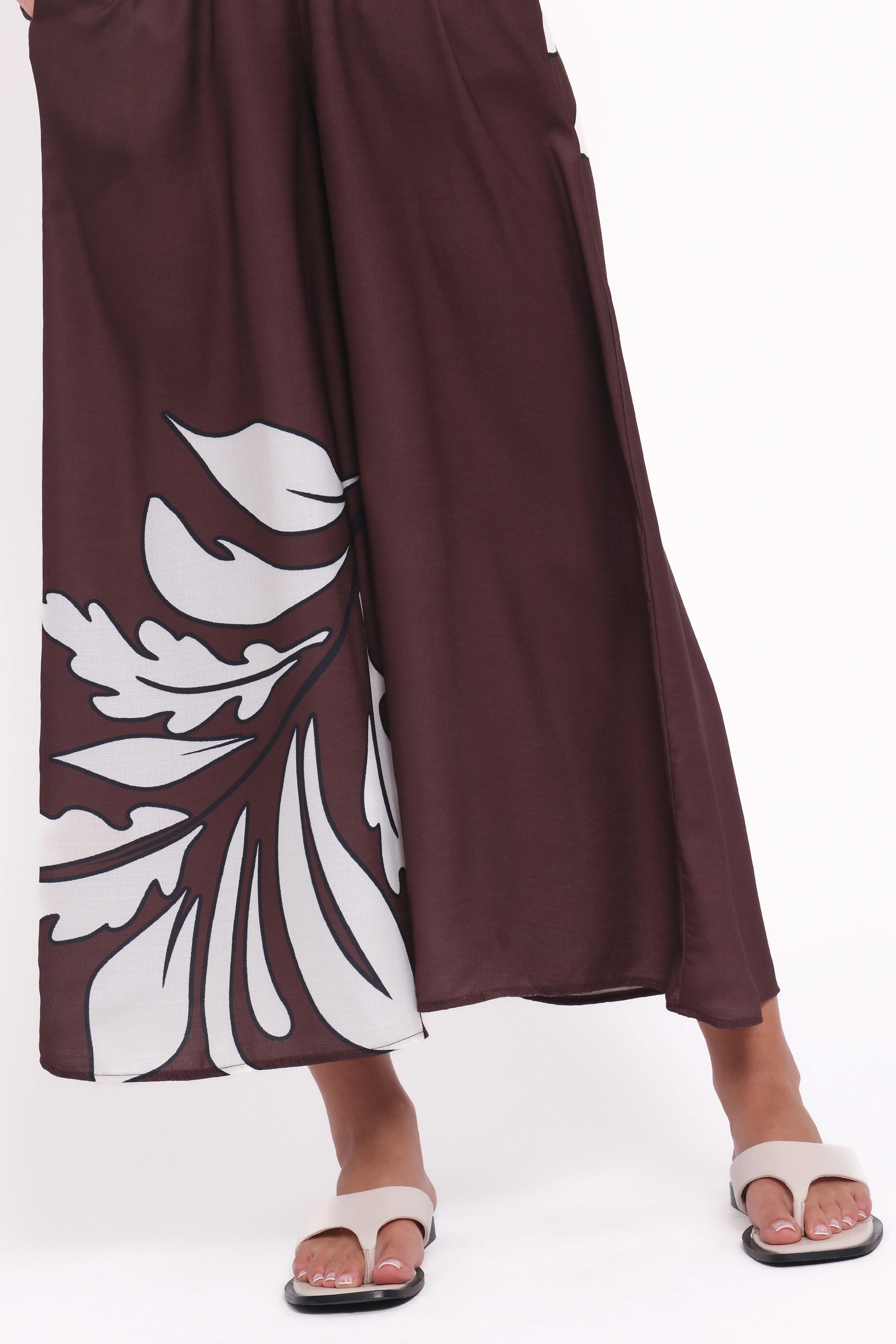 Petal and Pup USA PLAYSUITS Delfina Jumpsuit - Brown Palm (Hold for Amazon)