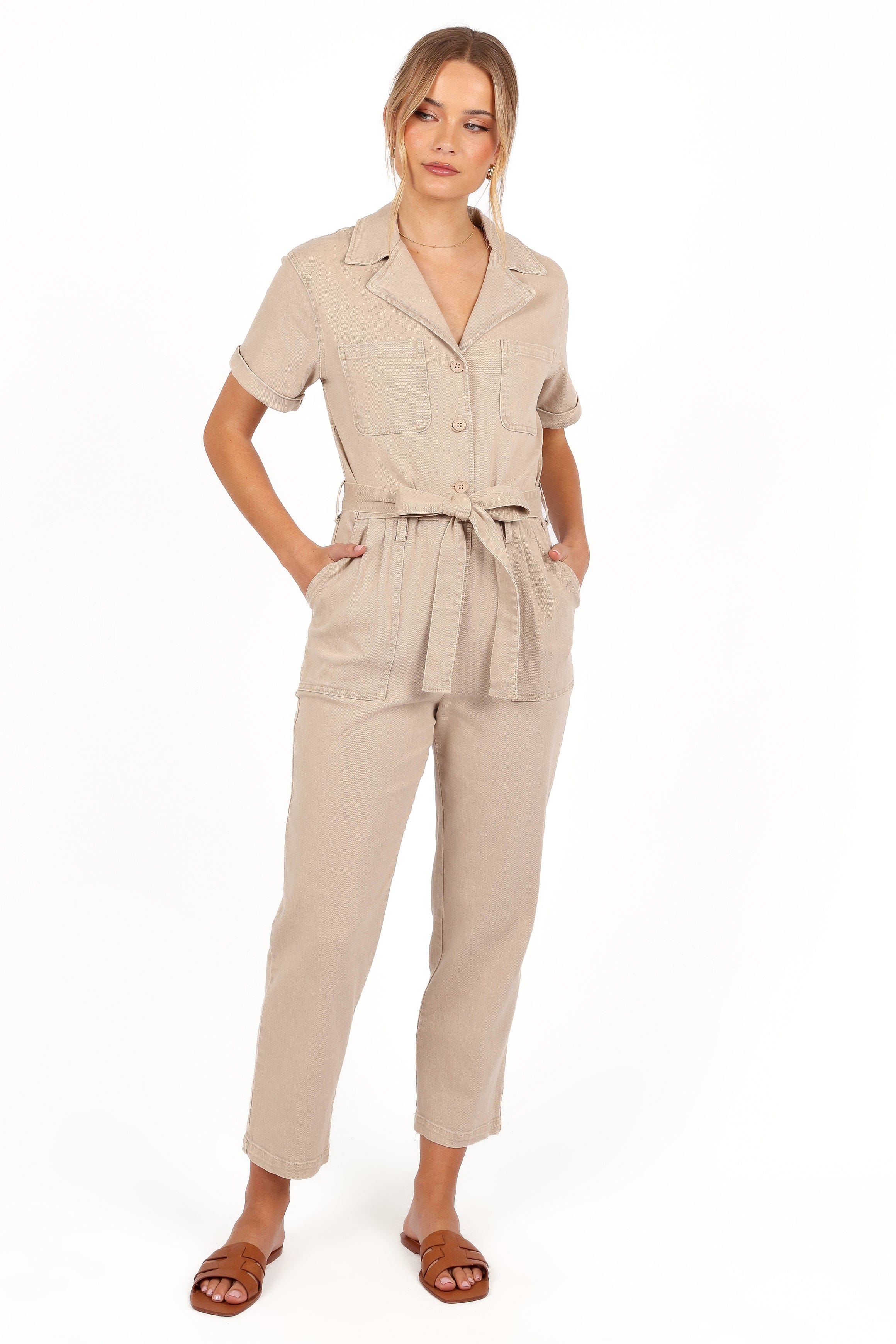 Petal and Pup USA PLAYSUITS Eleni Jumpsuit - Khaki