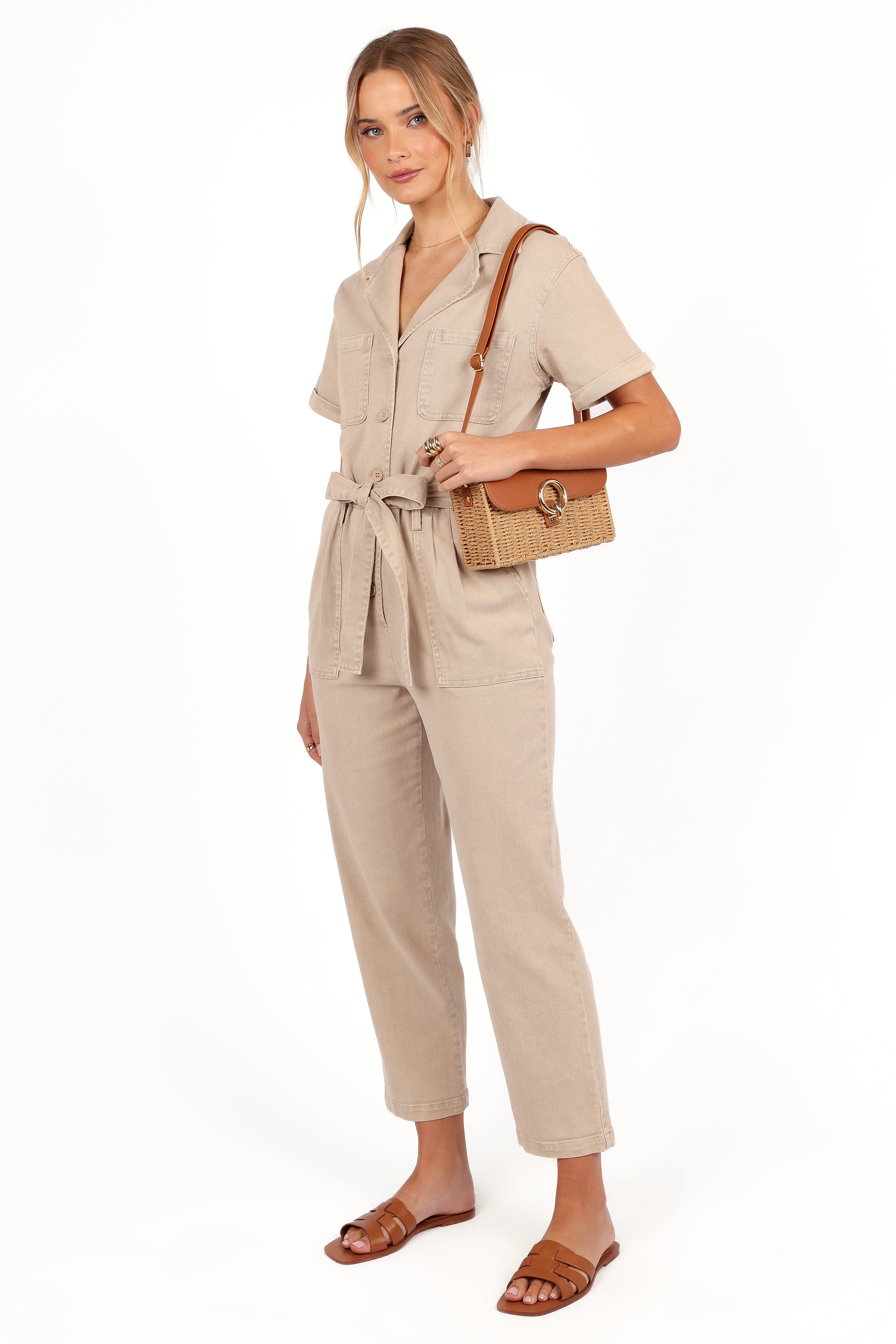 Petal and Pup USA PLAYSUITS Eleni Jumpsuit - Khaki