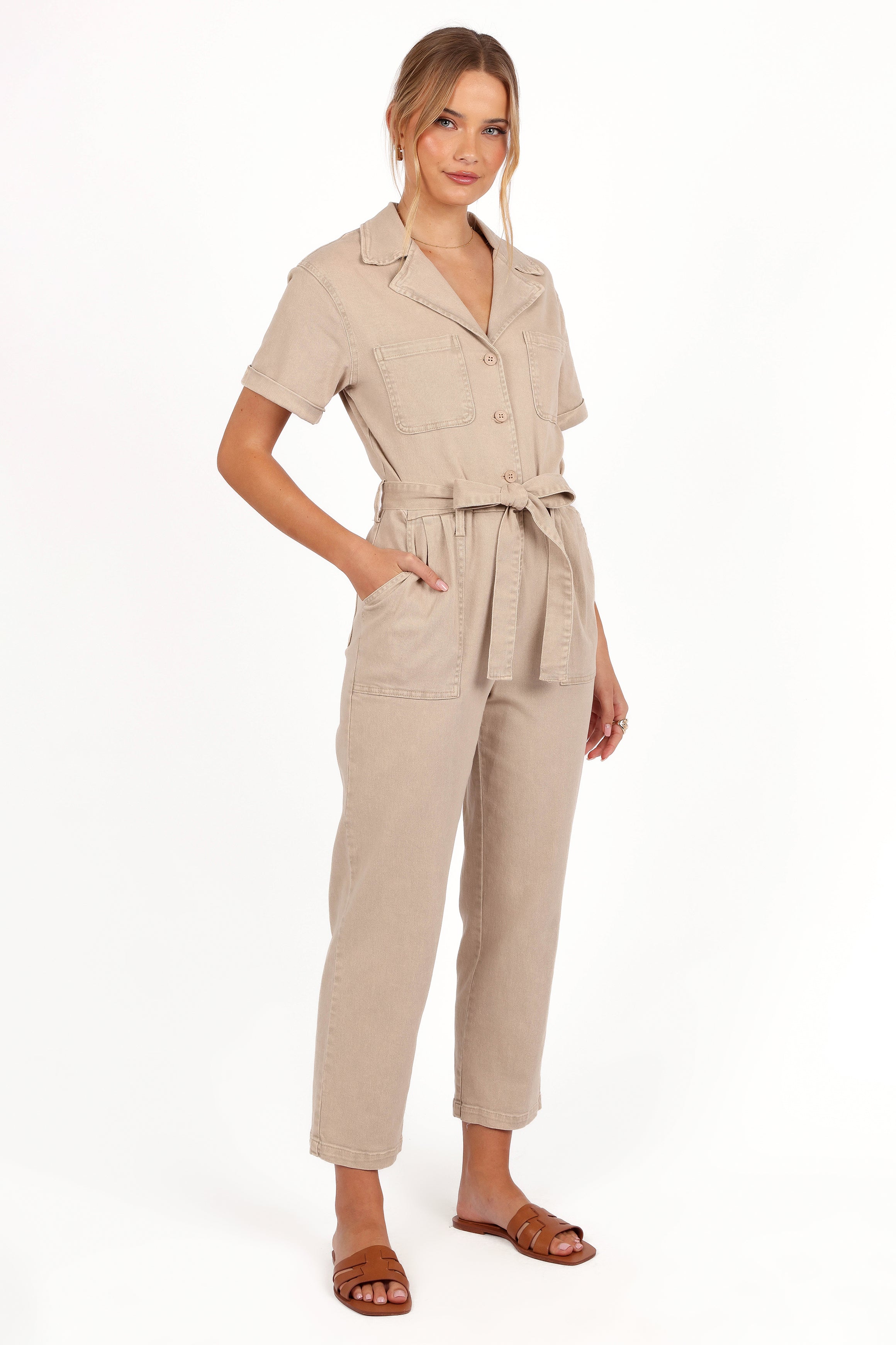 Petal and Pup USA PLAYSUITS Eleni Jumpsuit - Khaki