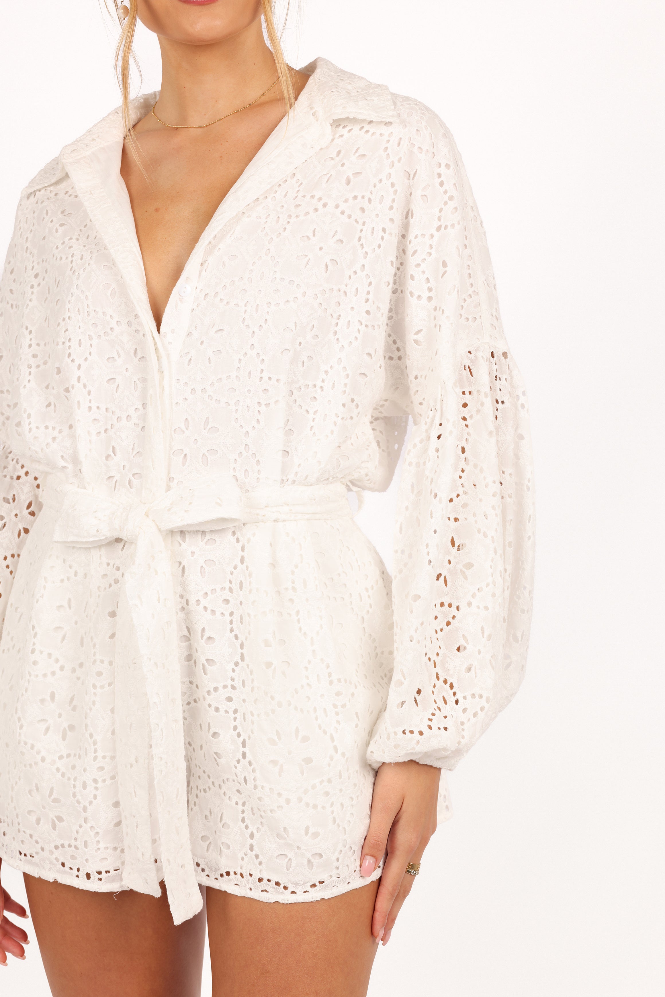 Petal and Pup USA PLAYSUITS Ellia Romper - Off White