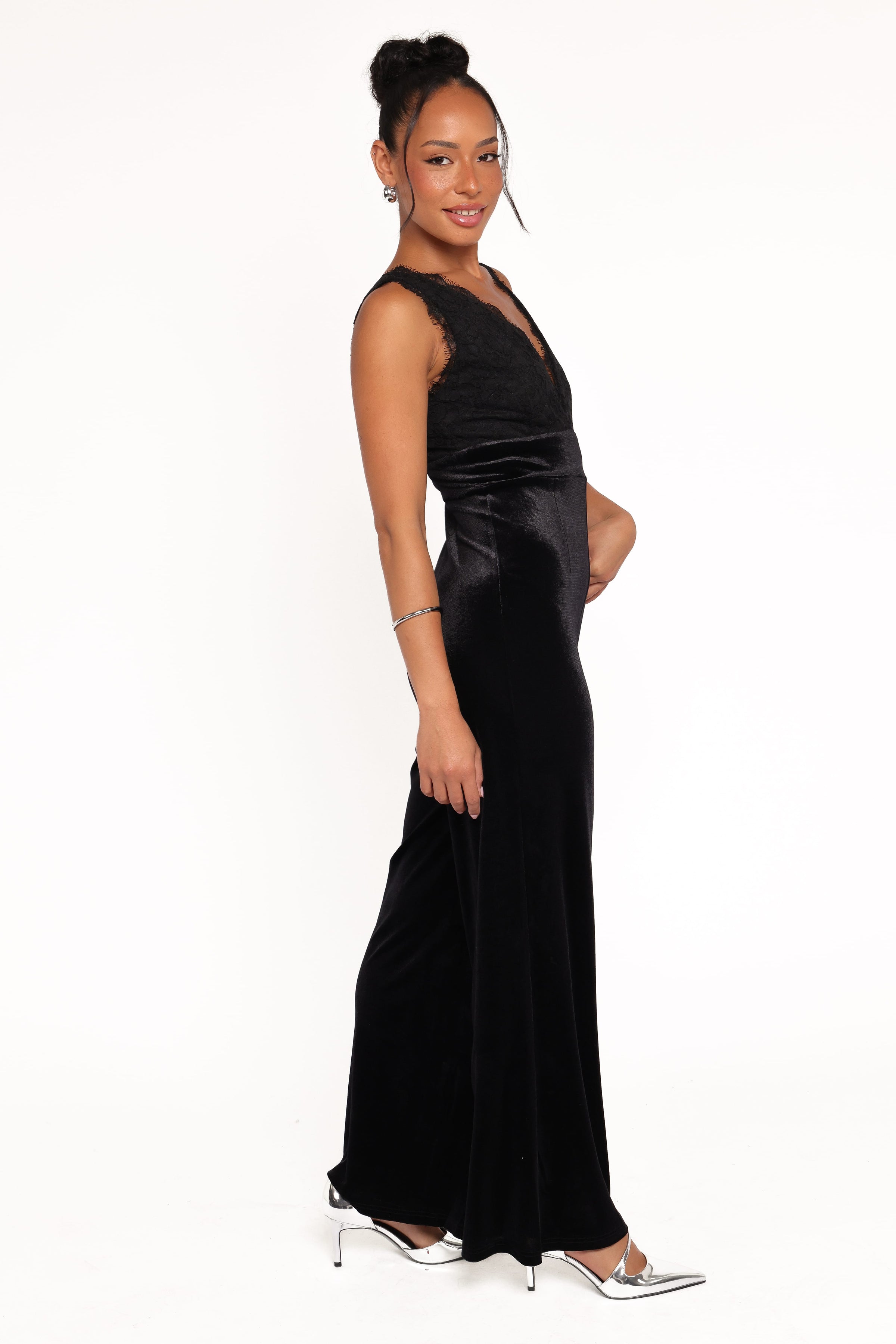 Petal and Pup USA PLAYSUITS Eloise Jumpsuit - Black Velvet