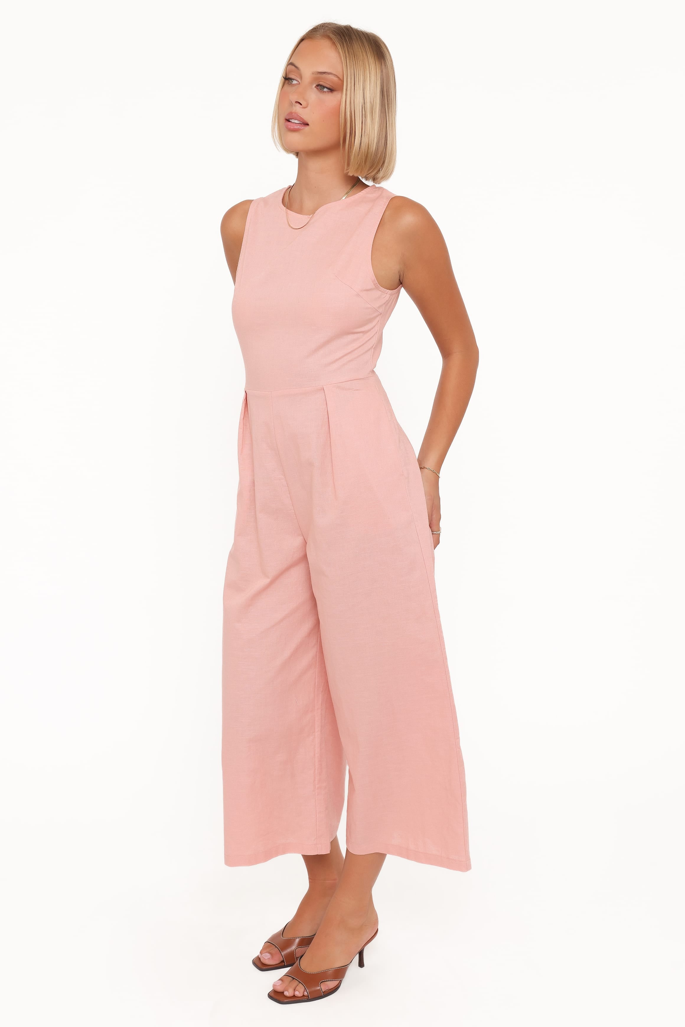 Petal and Pup USA PLAYSUITS Ester Jumpsuit - Pale Pink