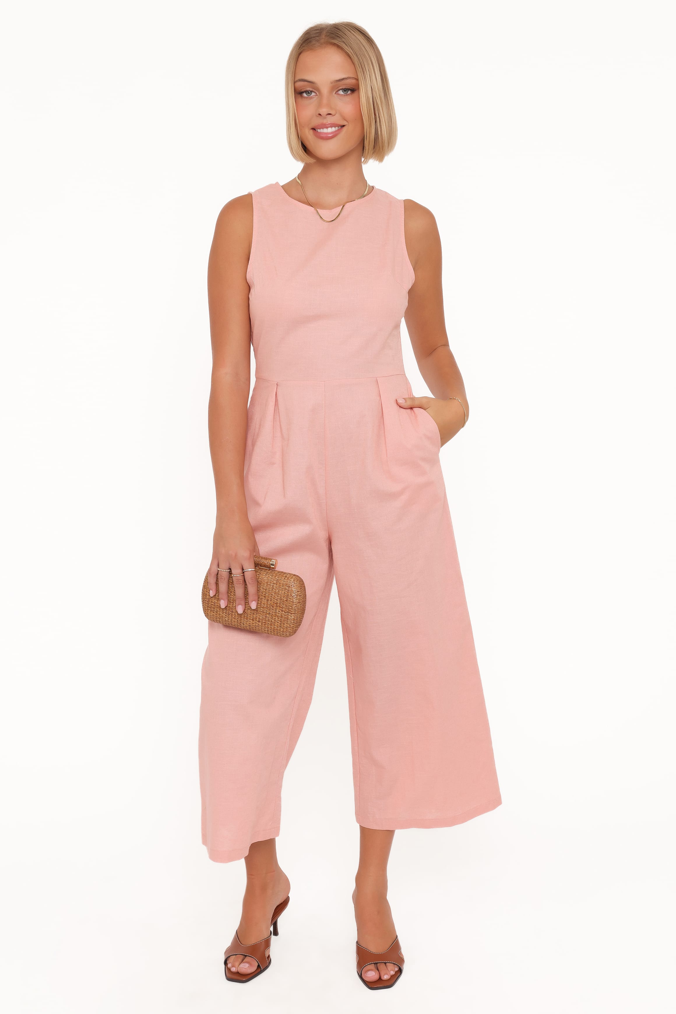 Petal and Pup USA PLAYSUITS Ester Jumpsuit - Pale Pink