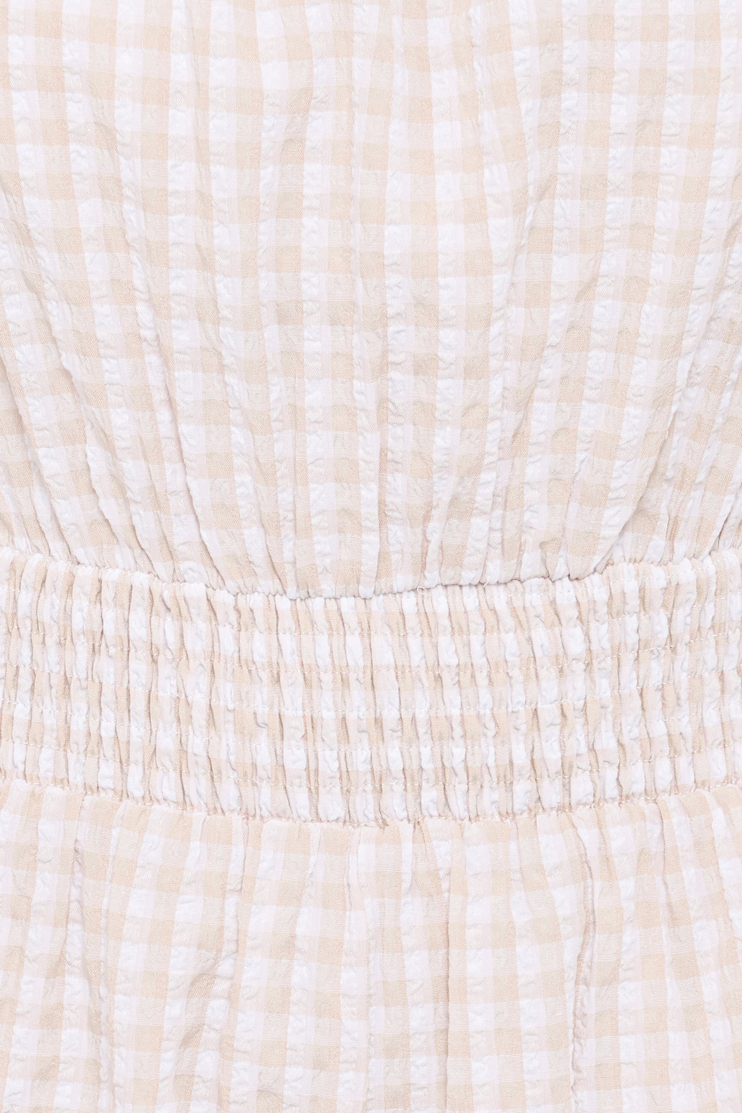 Petal and Pup USA PLAYSUITS Felicity Romper - Beige Gingham