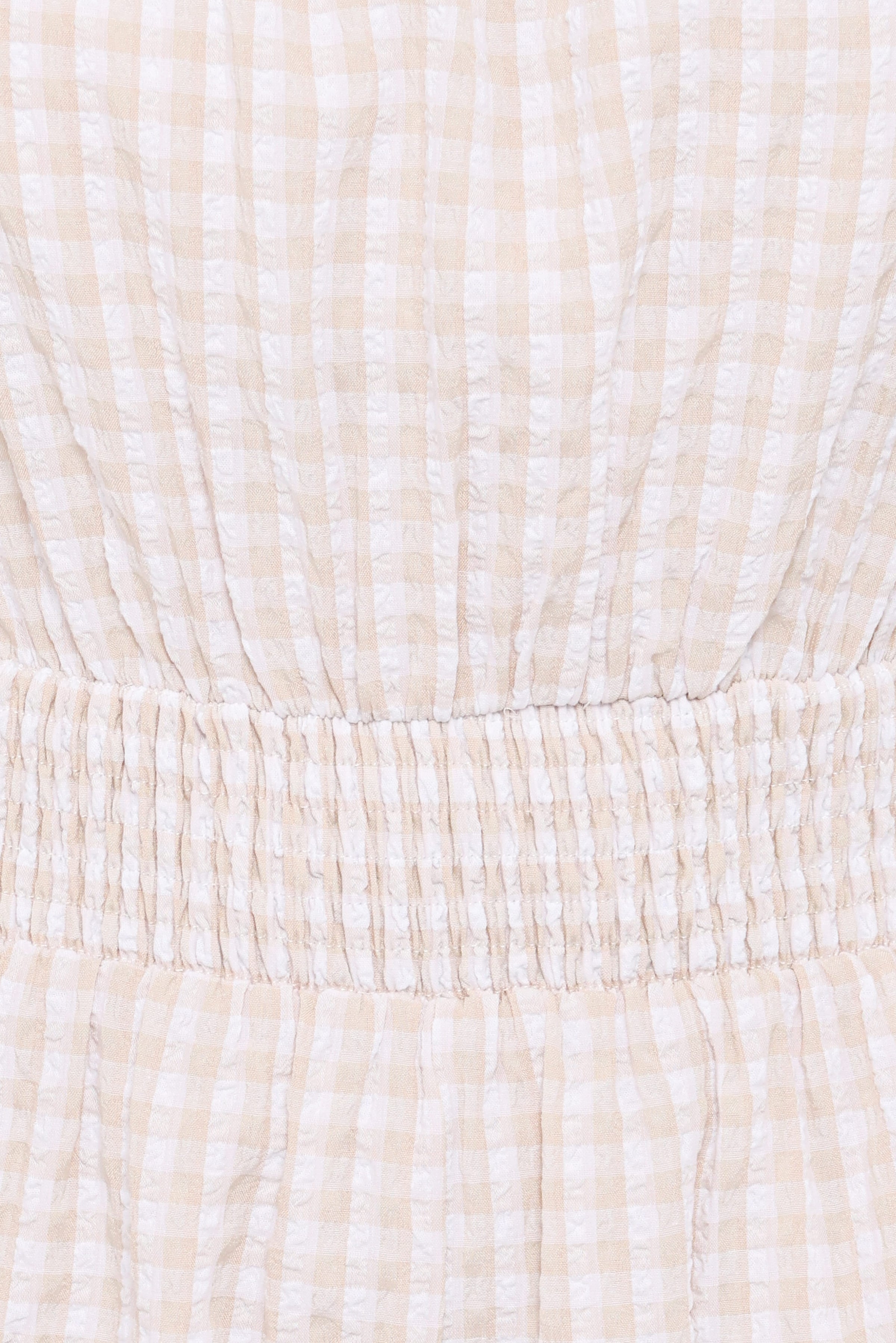 Petal and Pup USA PLAYSUITS Felicity Romper - Beige Gingham