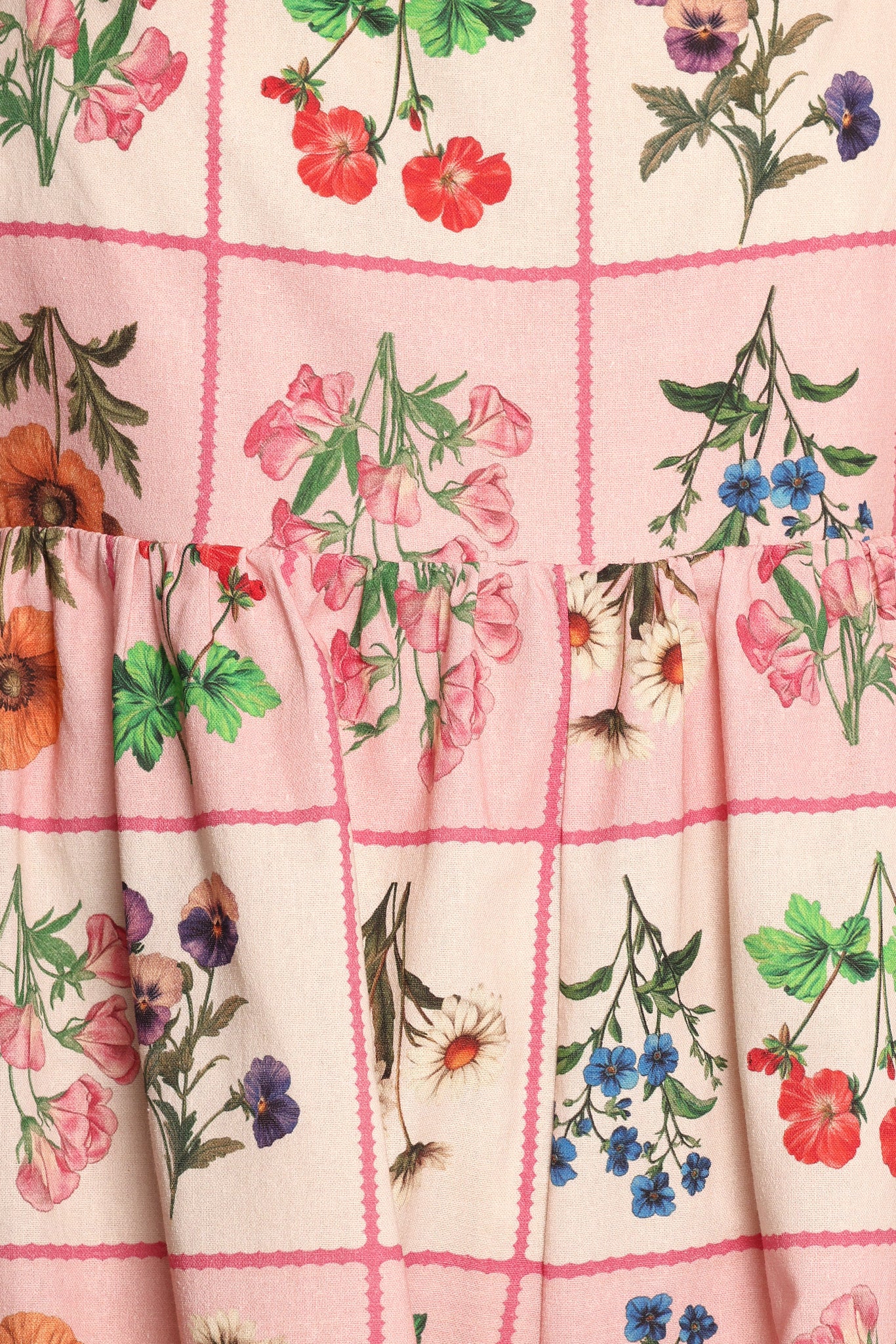 Petal and Pup USA PLAYSUITS Floretta Puff Sleeve Romper - Flora Tile