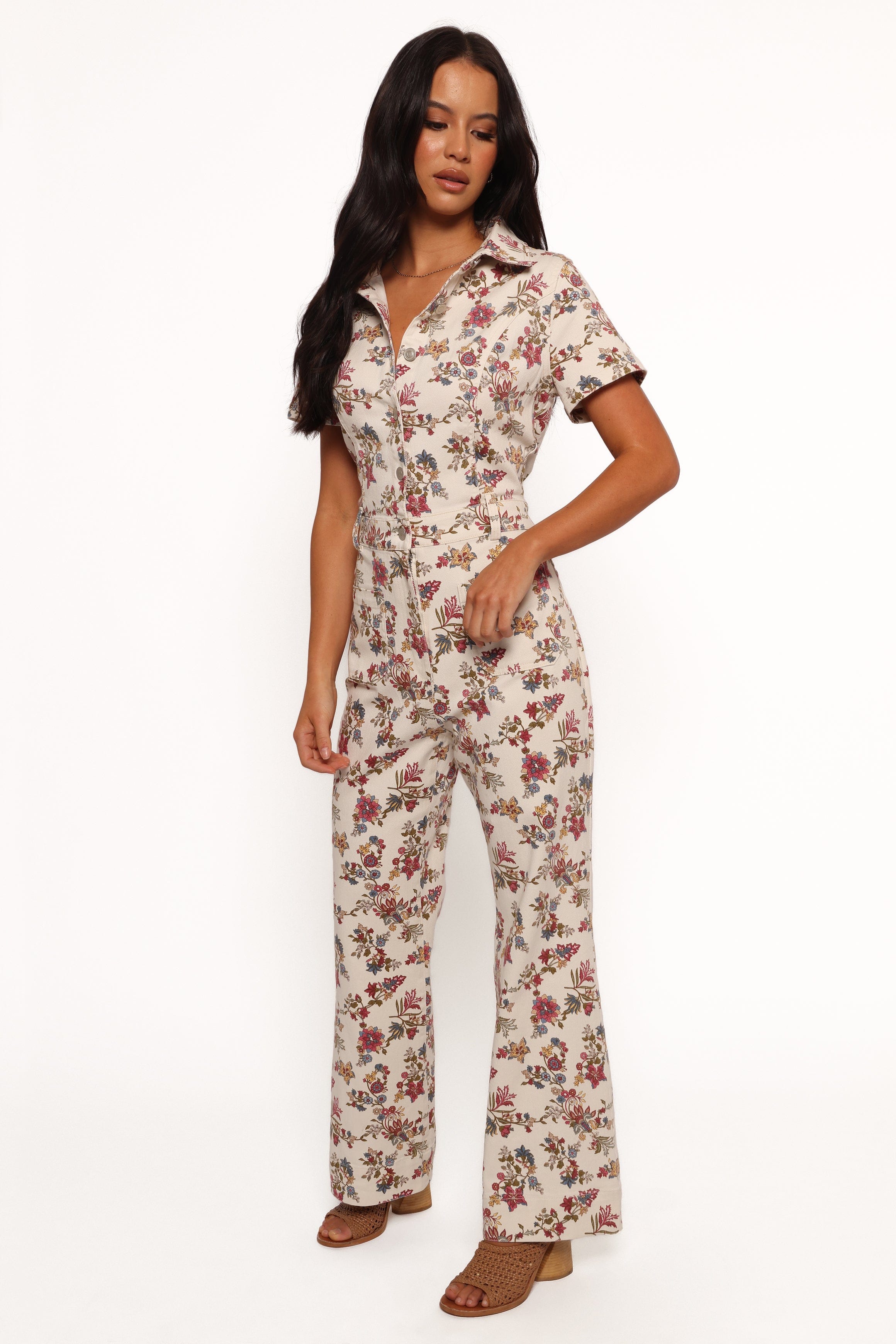 Petal and Pup USA PLAYSUITS Gisel Jumpsuit - Ivory Multi