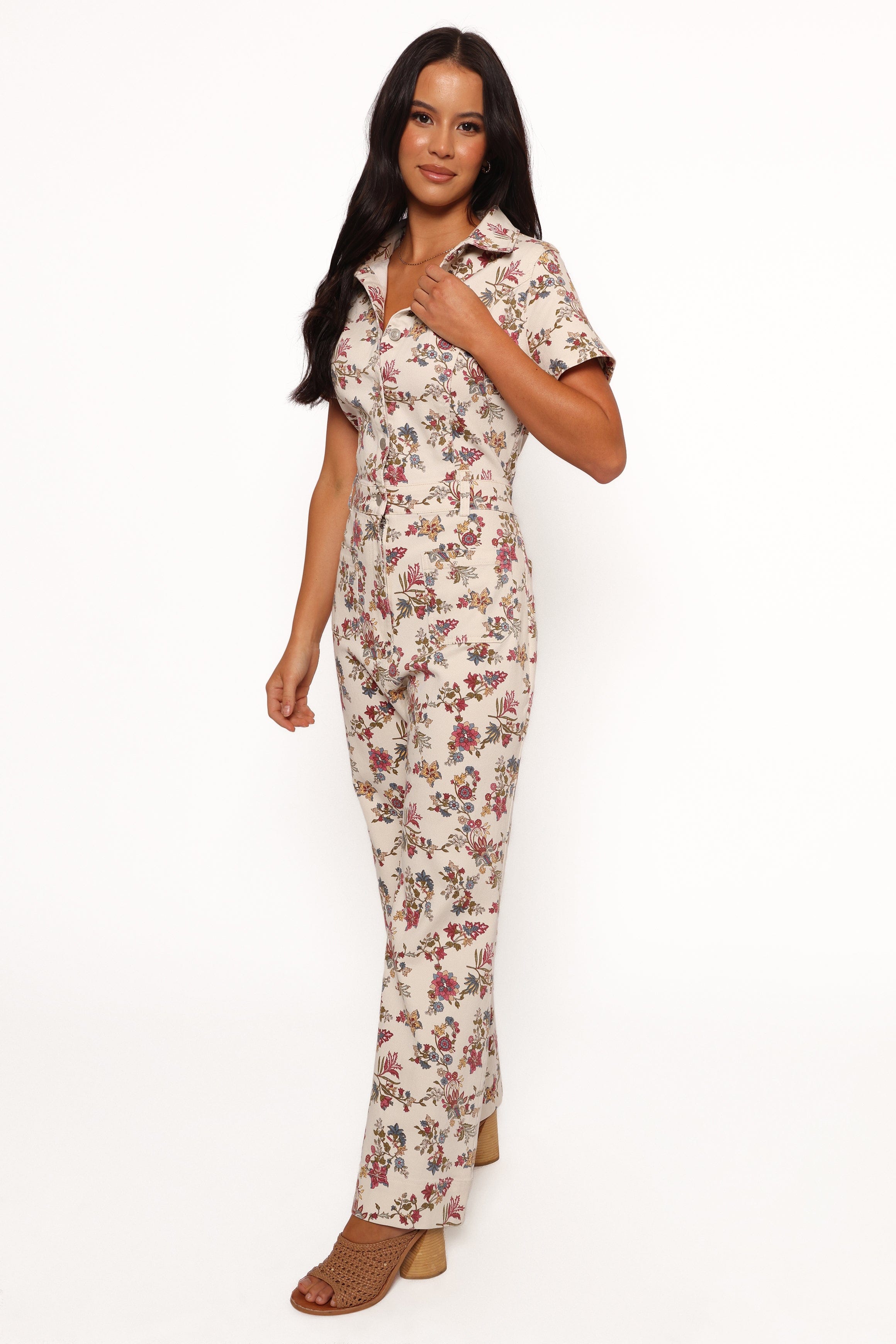 Petal and Pup USA PLAYSUITS Gisel Jumpsuit - Ivory Multi