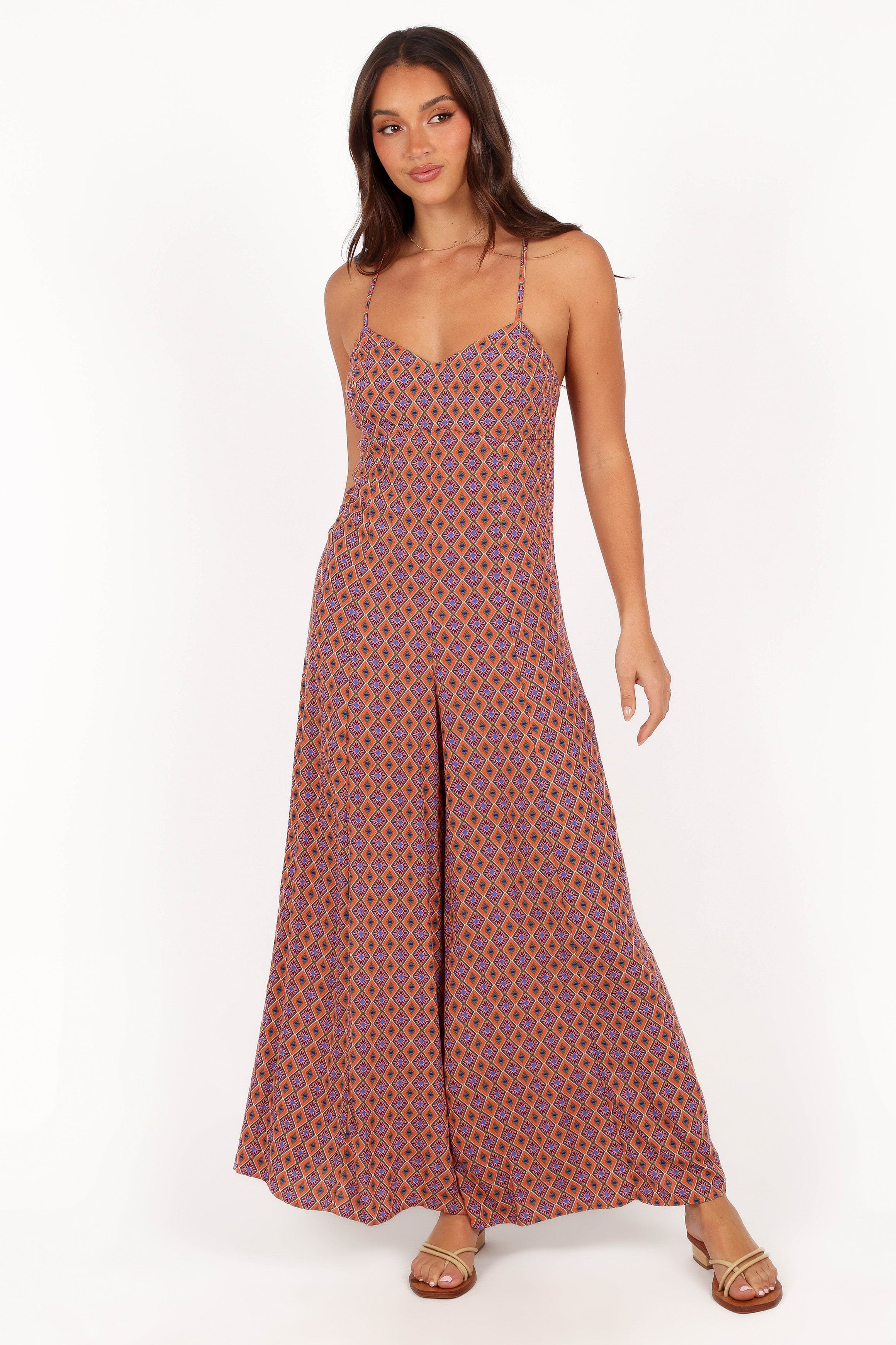 Petal and Pup USA PLAYSUITS Harlee Wide Leg Jumpsuit - Orange