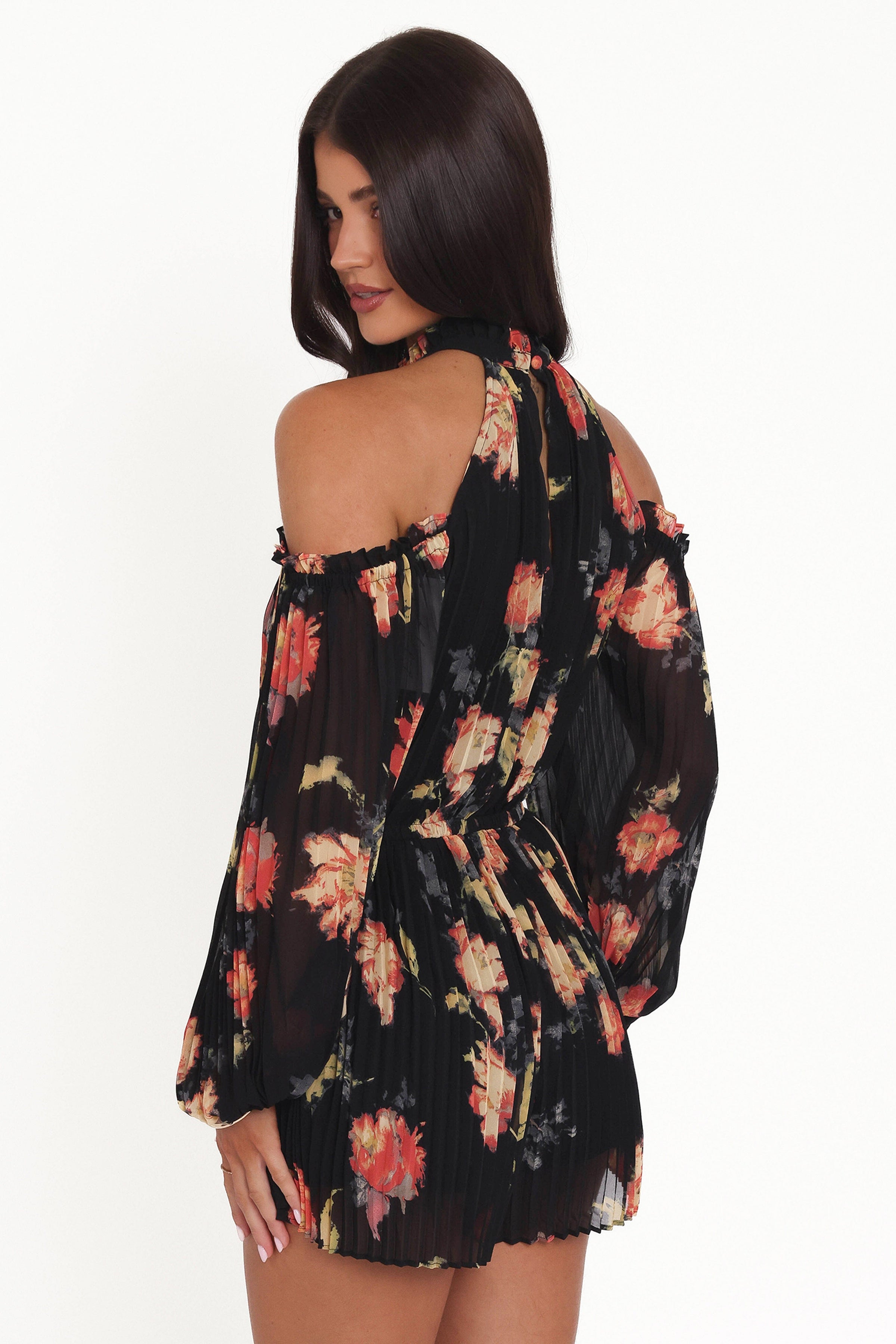 Petal and Pup USA PLAYSUITS Hillary Romper - Black Floral