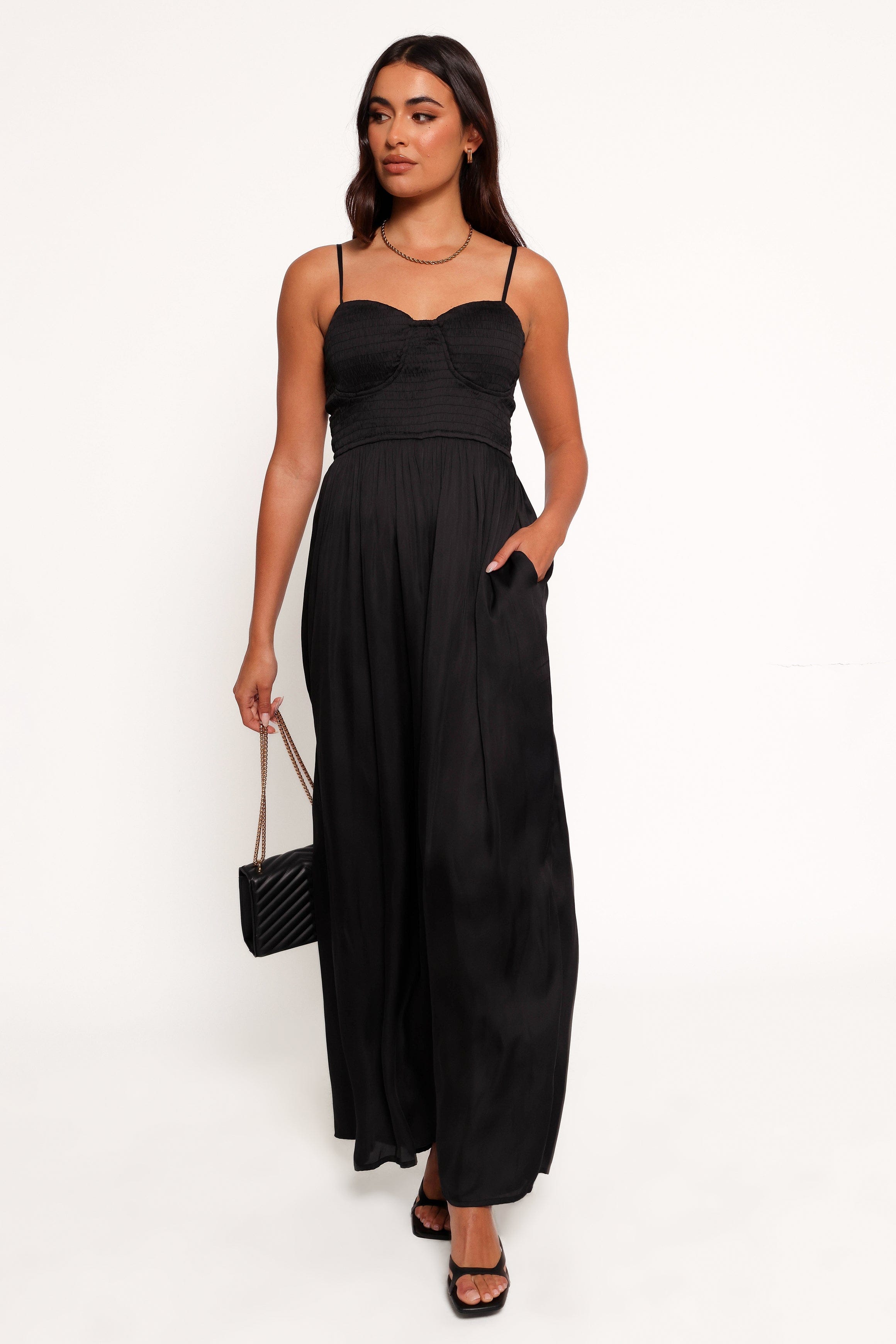Petal and Pup USA PLAYSUITS Karlie Jumpsuit - Black