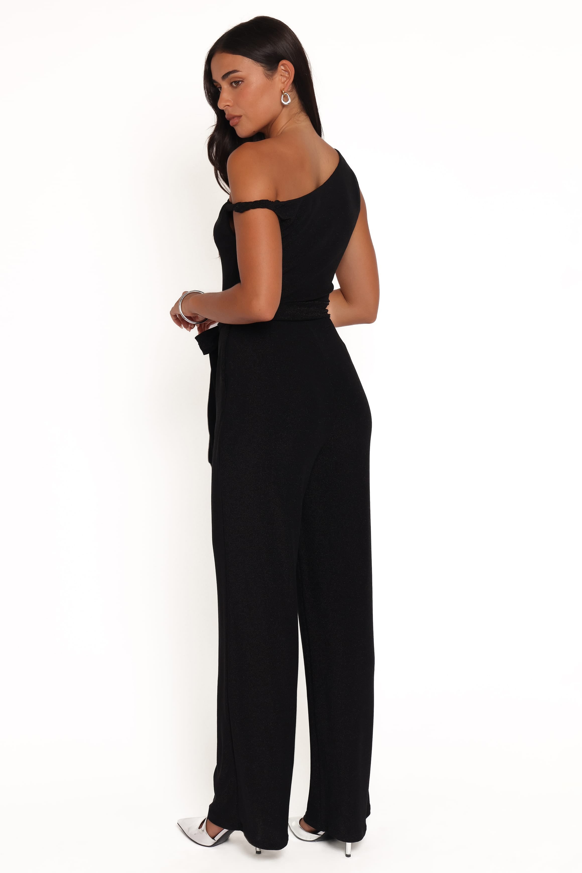 Petal and Pup USA PLAYSUITS Katarina Off Shoulder Jumpsuit - Black