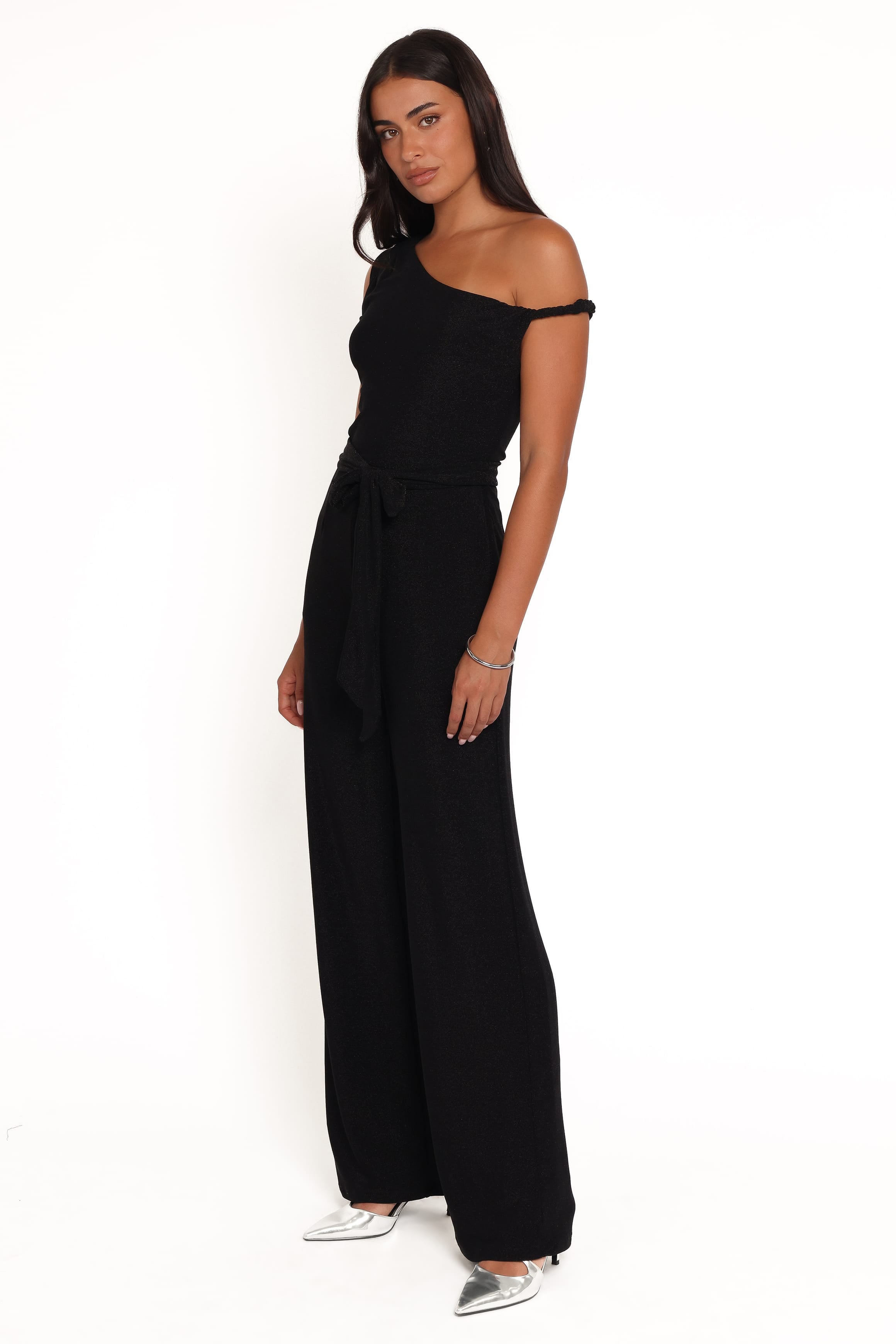 Petal and Pup USA PLAYSUITS Katarina Off Shoulder Jumpsuit - Black