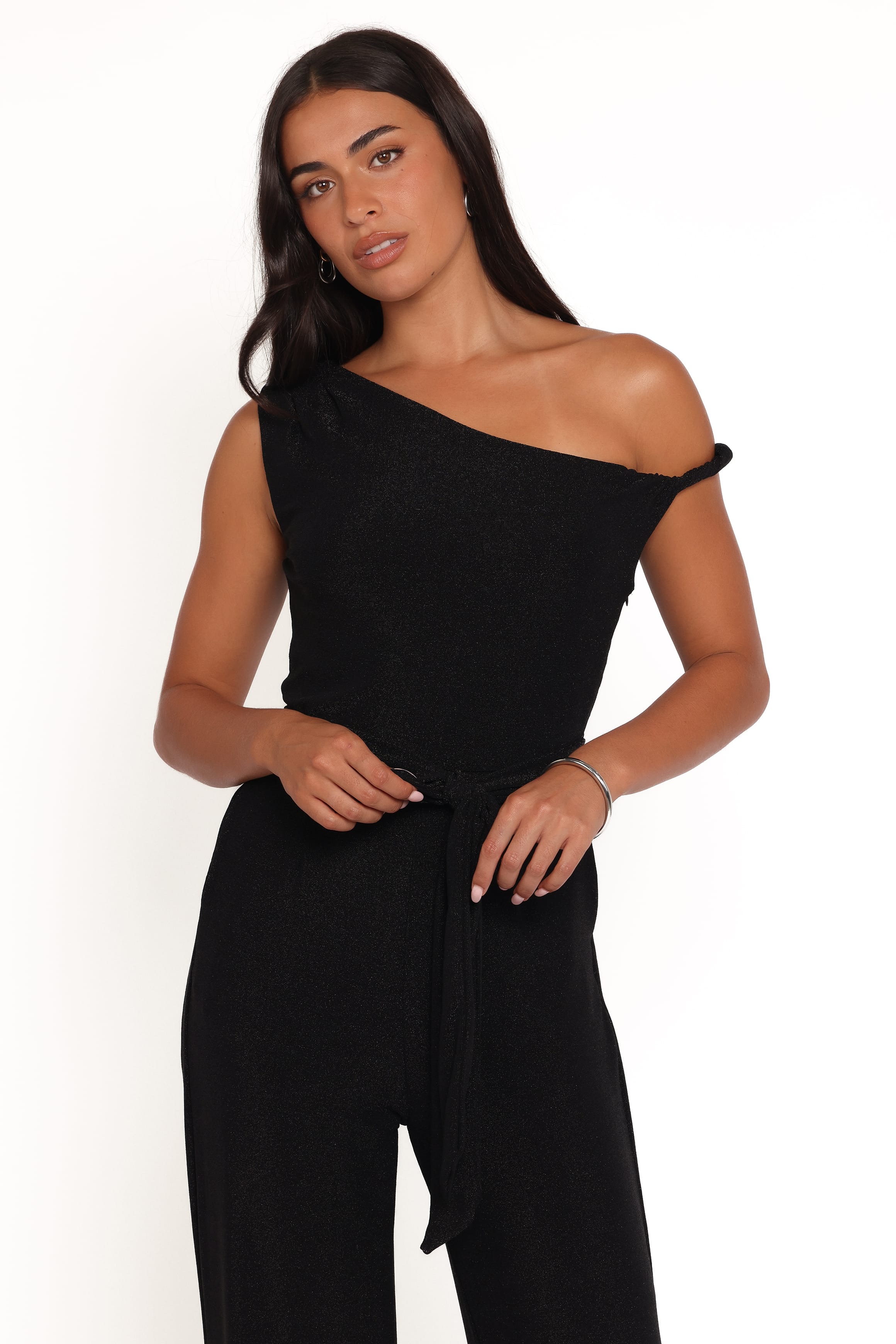 Petal and Pup USA PLAYSUITS Katarina Off Shoulder Jumpsuit - Black