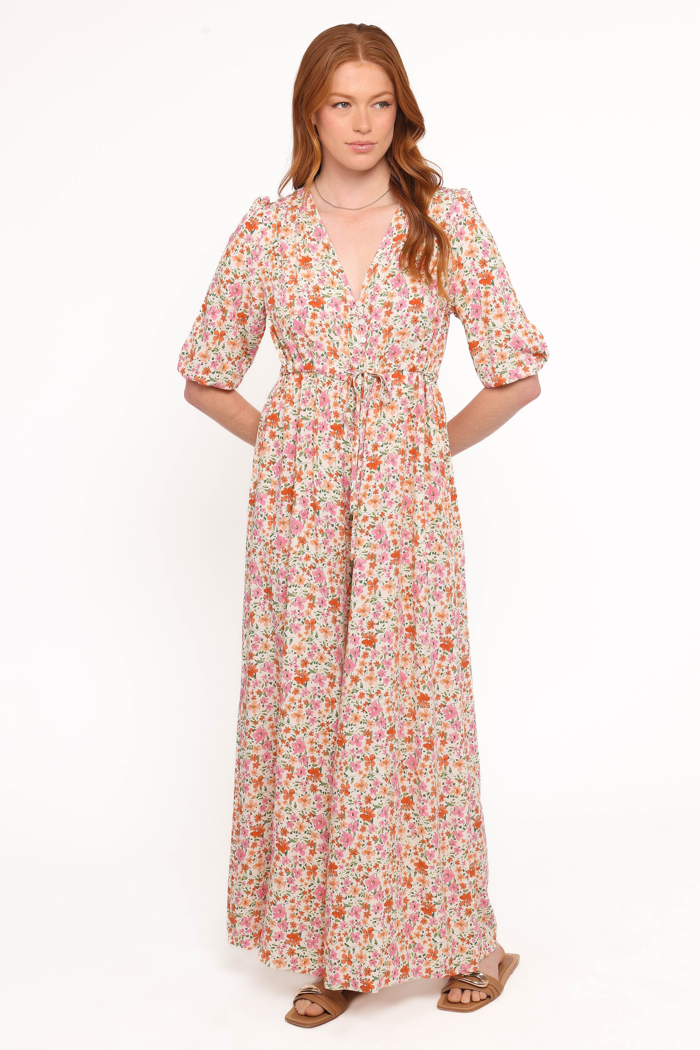 Petal and Pup USA PLAYSUITS Kelda Jumpsuit - Beige