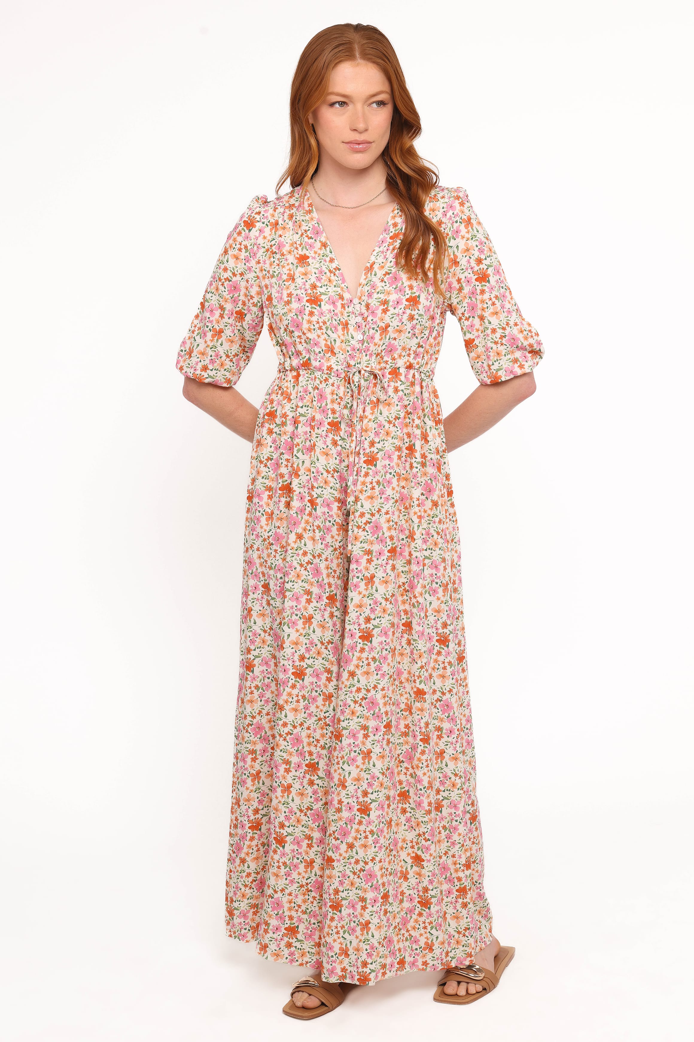 Petal and Pup USA PLAYSUITS Kelda Jumpsuit - Beige