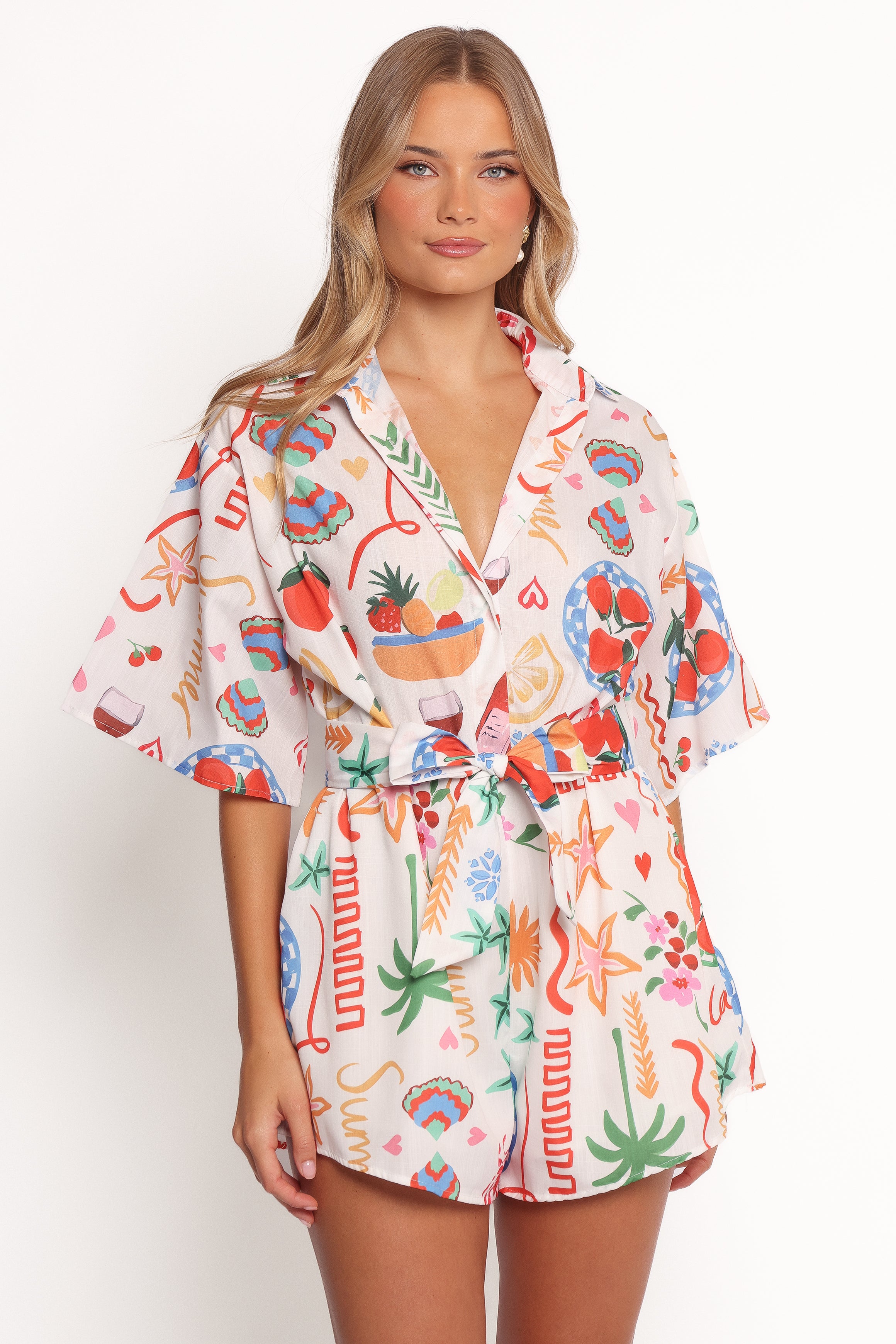 Petal and Pup USA PLAYSUITS Kellie Romper - Dolce Vita