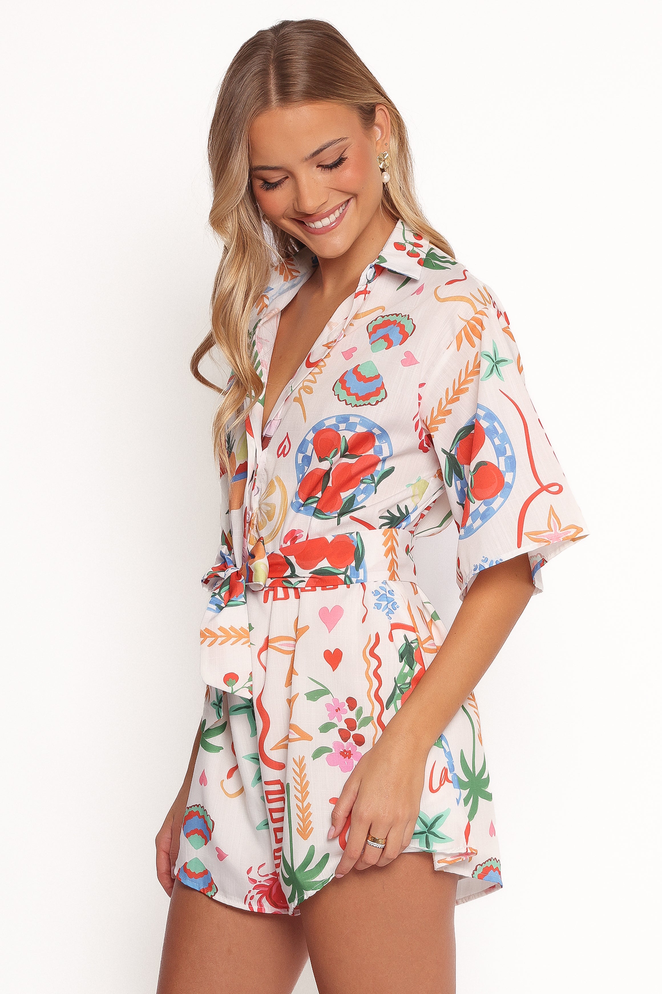 Petal and Pup USA PLAYSUITS Kellie Romper - Dolce Vita
