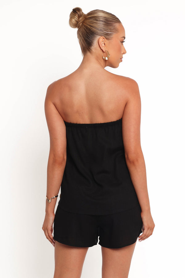 Petal and Pup USA PLAYSUITS Kristia Strapless Romper - Black