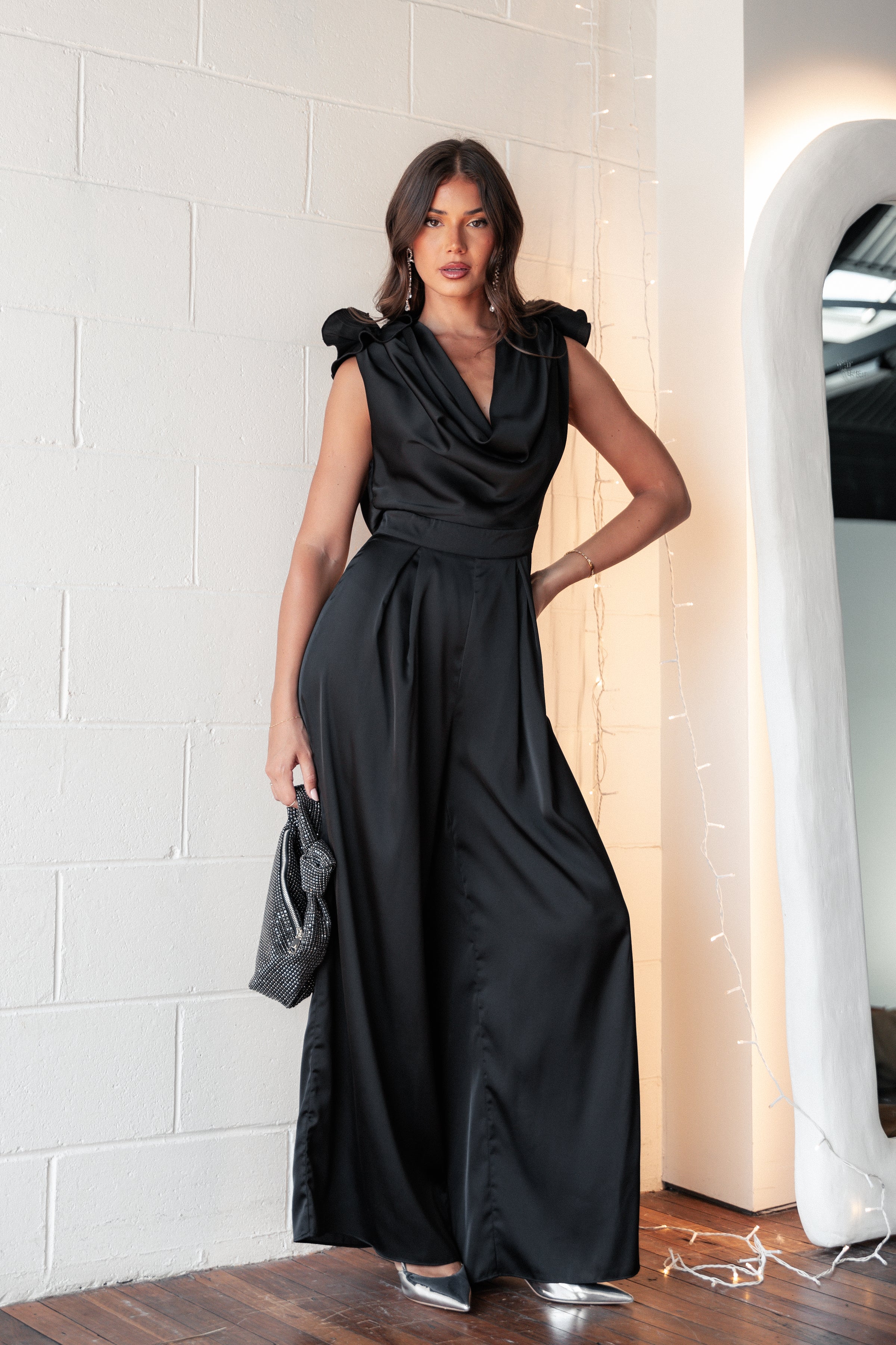 Petal and Pup USA PLAYSUITS Larissa Jumpsuit - Black