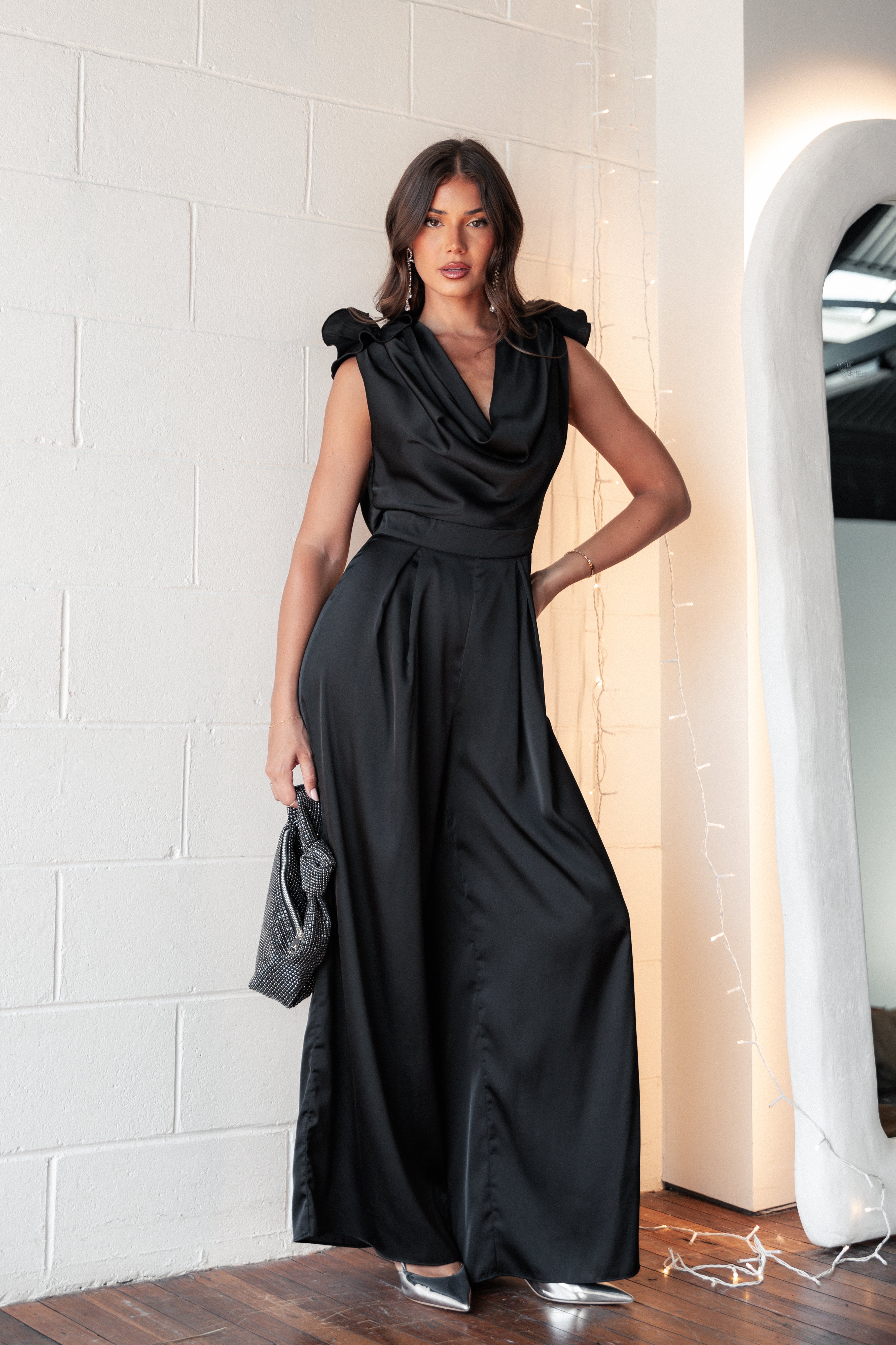 Petal and Pup USA PLAYSUITS Larissa Jumpsuit - Black