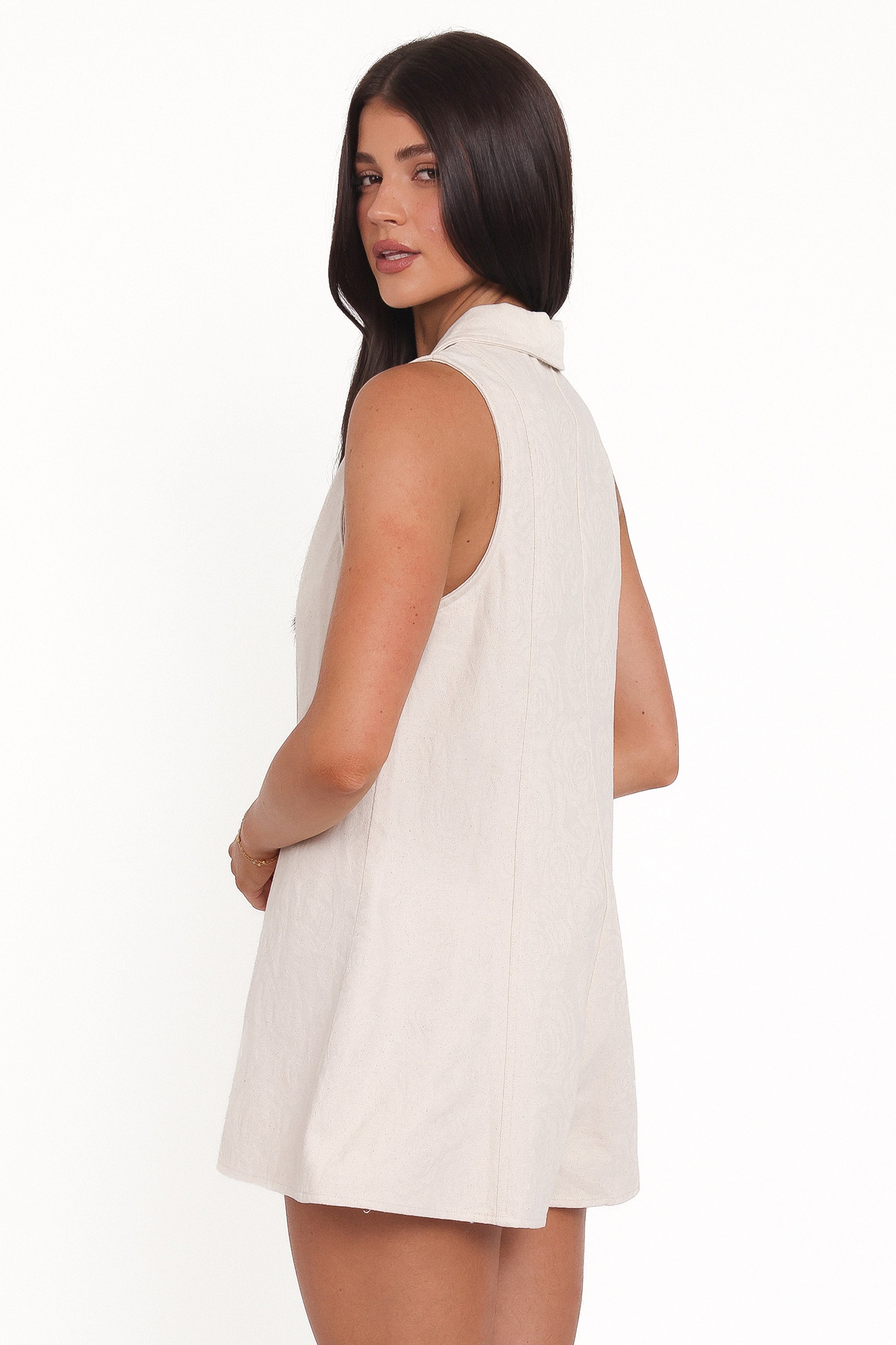 Petal and Pup USA PLAYSUITS Lavina Collared Romper - Cream