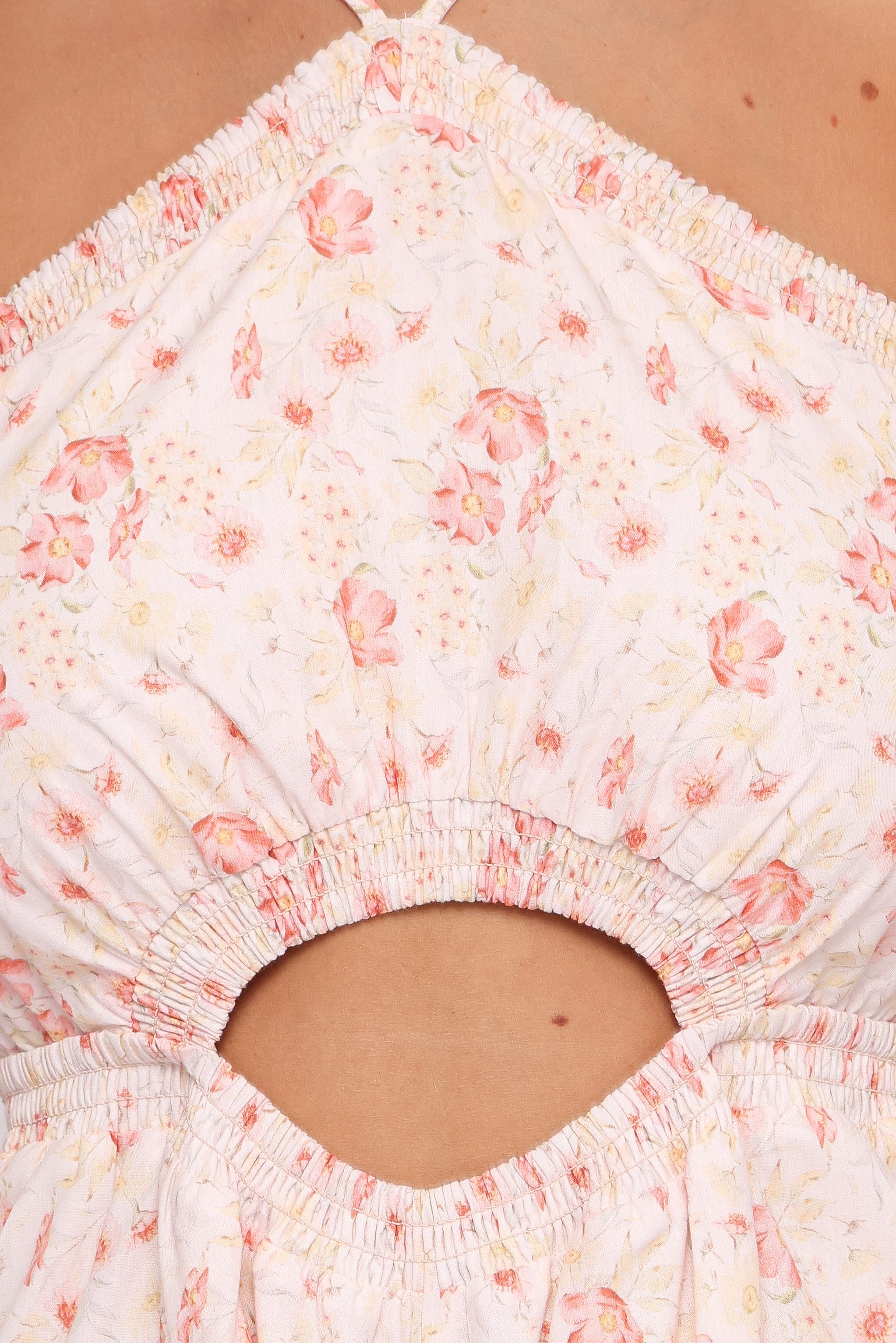 Petal and Pup USA PLAYSUITS Madeira Jumpsuit - Peach Ditsy Floral