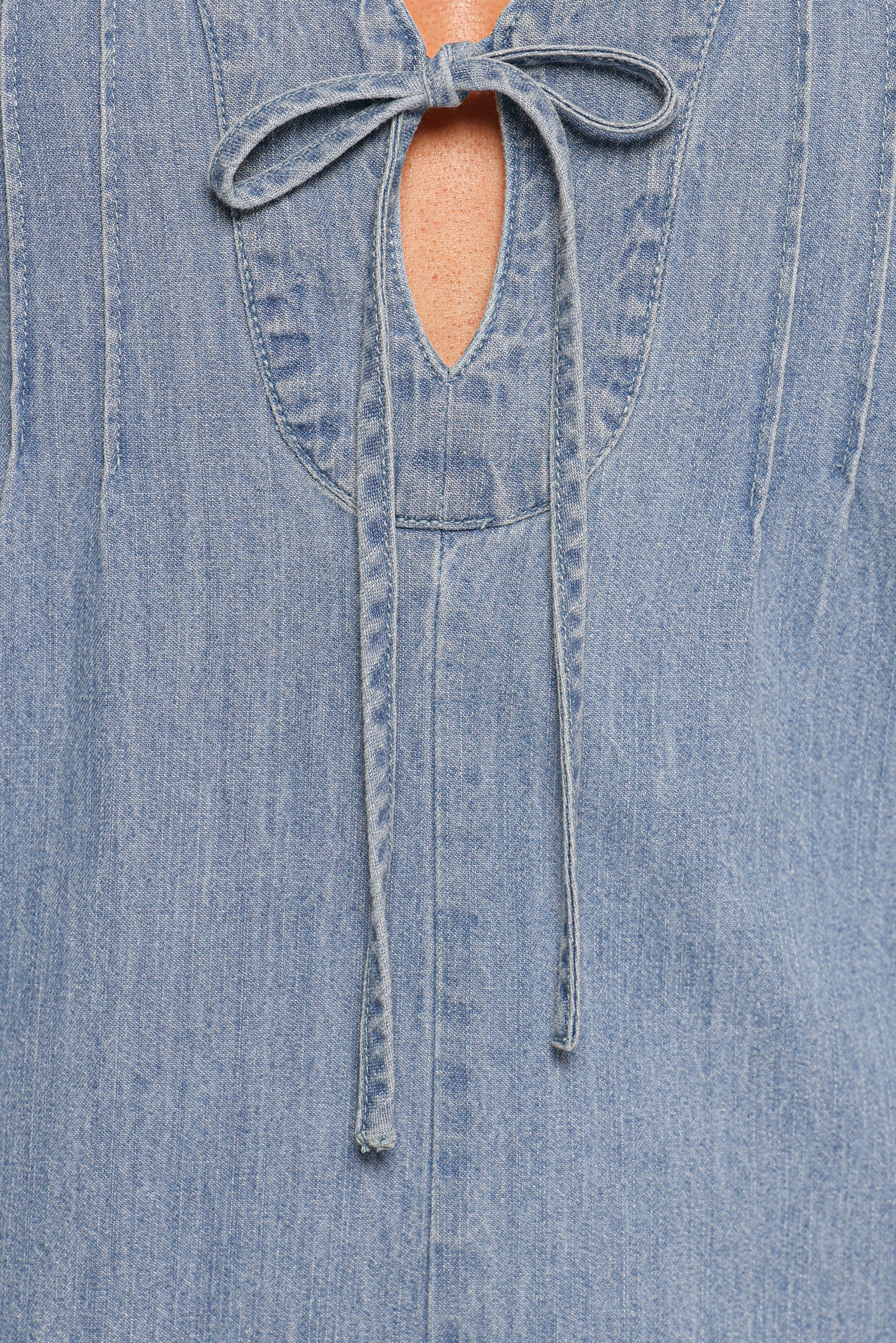 Petal and Pup USA PLAYSUITS Marilla Romper - Light Denim