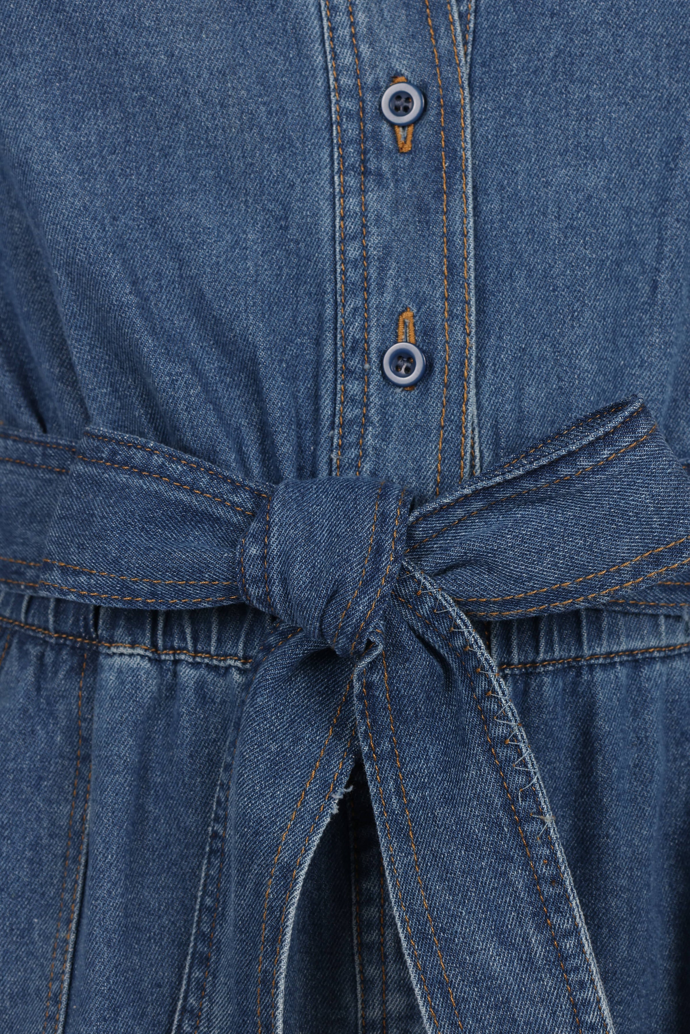 Petal and Pup USA PLAYSUITS Mia Romper - Medium Denim