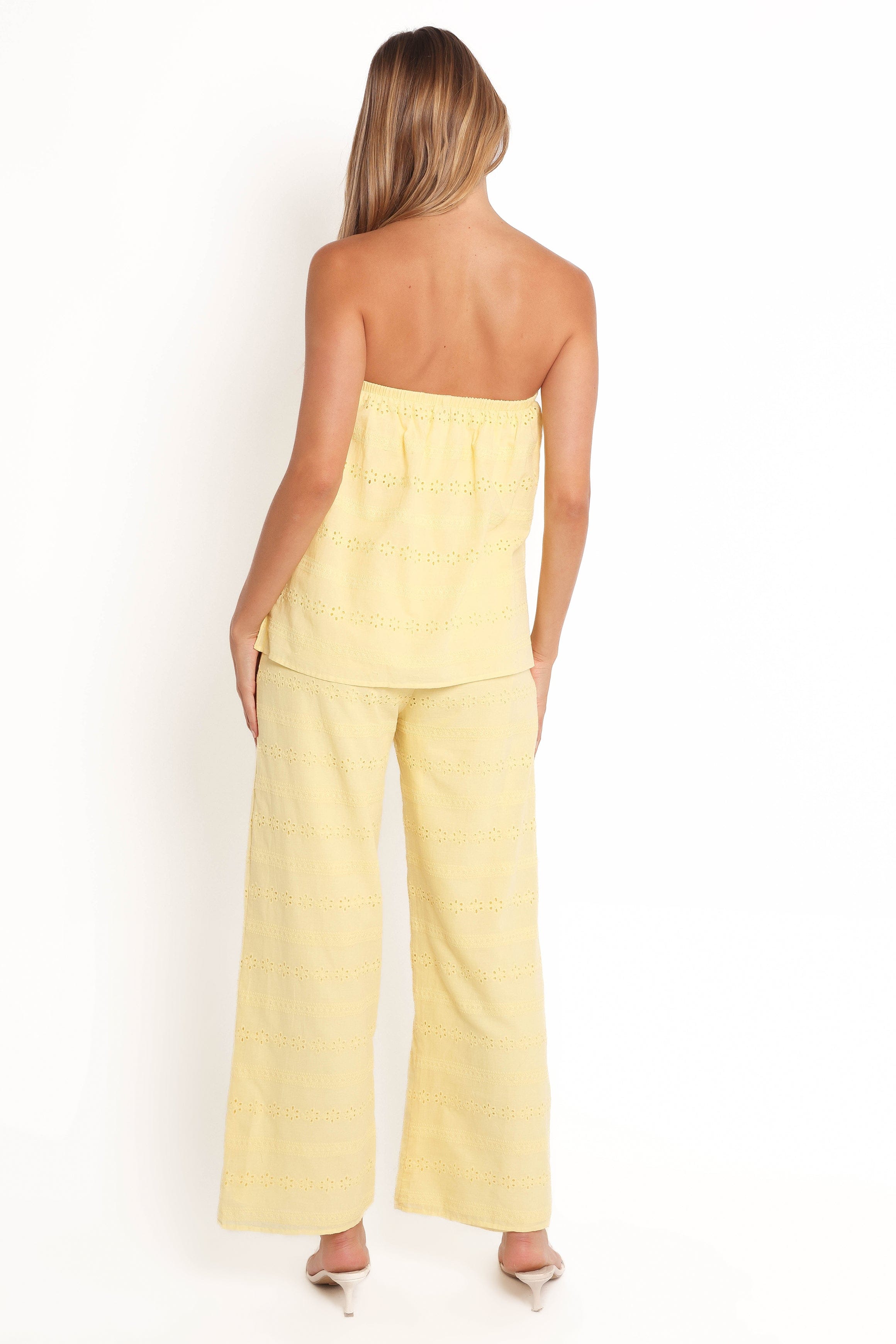 Petal and Pup USA PLAYSUITS Michele Strapless Jumpsuit - Butter Yellow