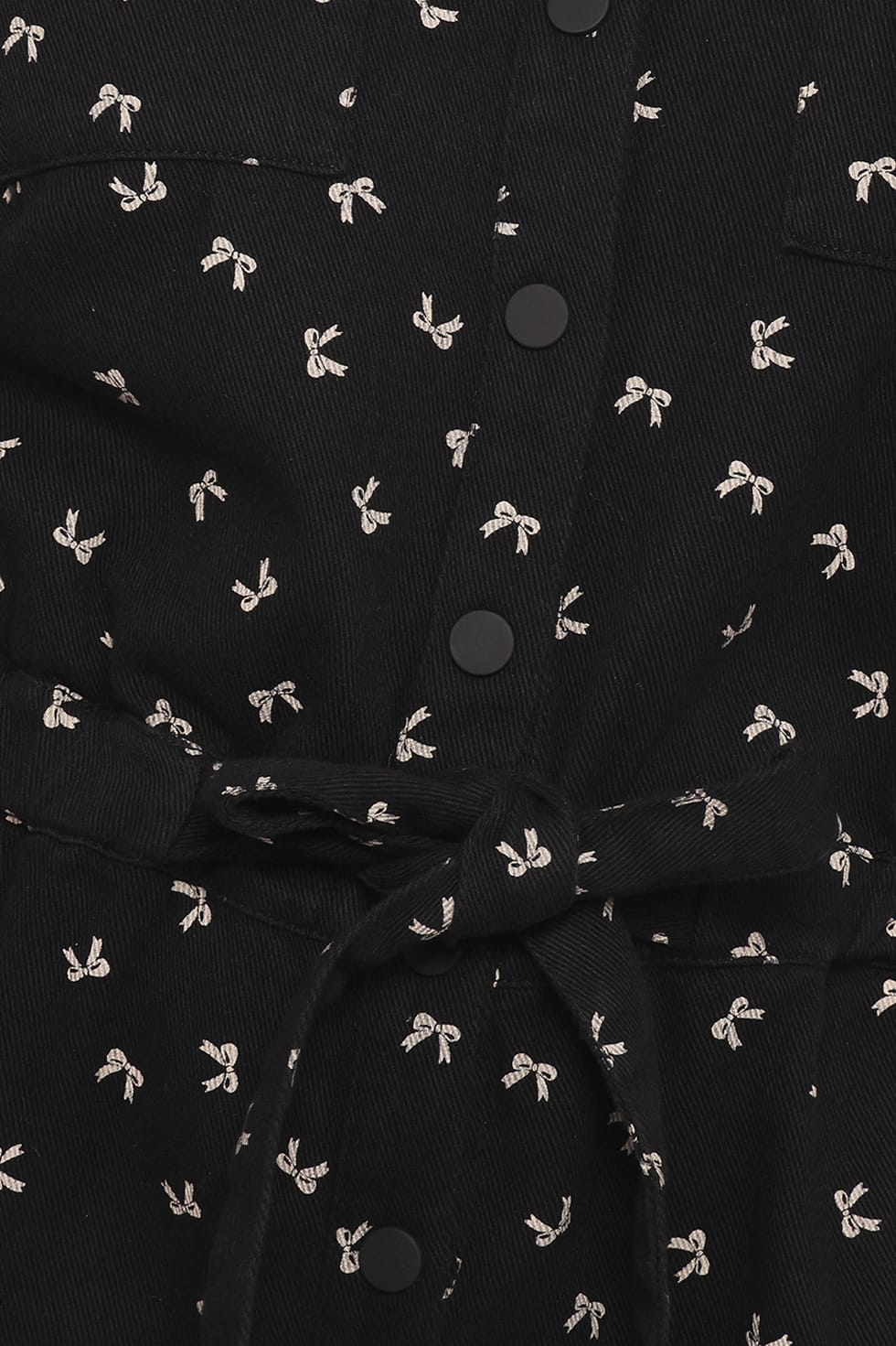Petal and Pup USA PLAYSUITS Niqui Long Sleeve Romper - Black Cream