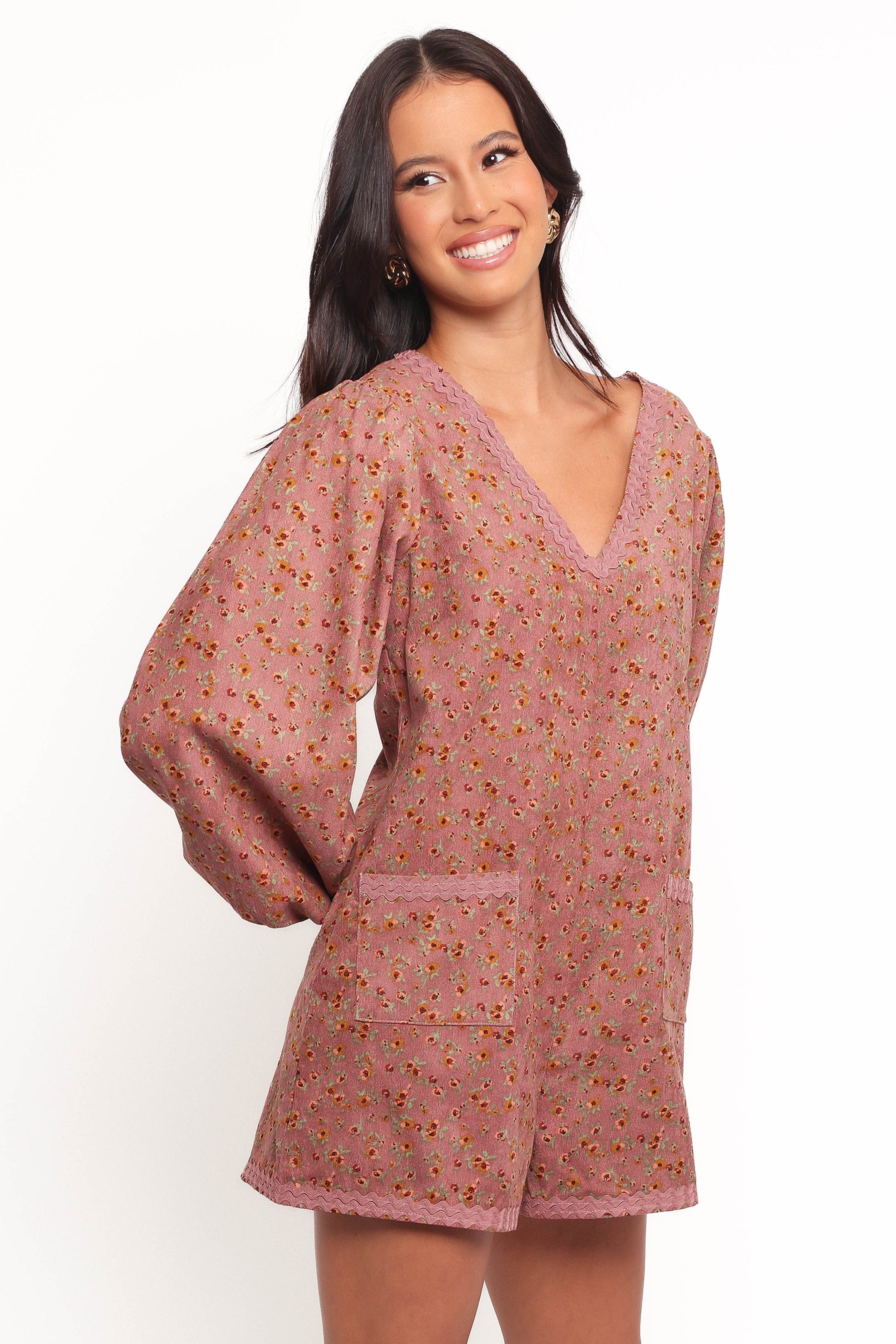 Petal and Pup USA PLAYSUITS Orio Romper - Mauve Multi