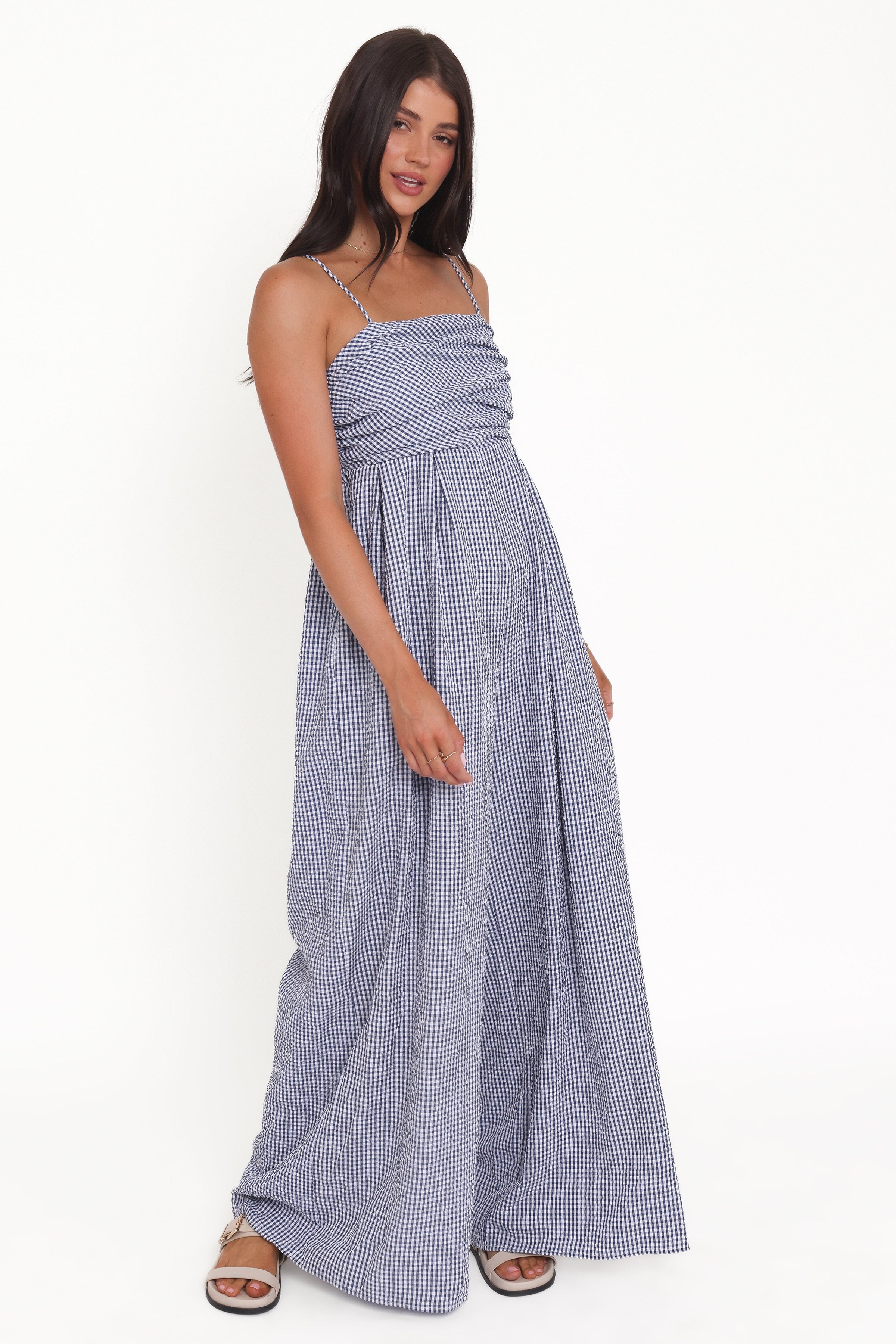 Petal and Pup USA PLAYSUITS Pricilla Jumpsuit - Blue Gingham