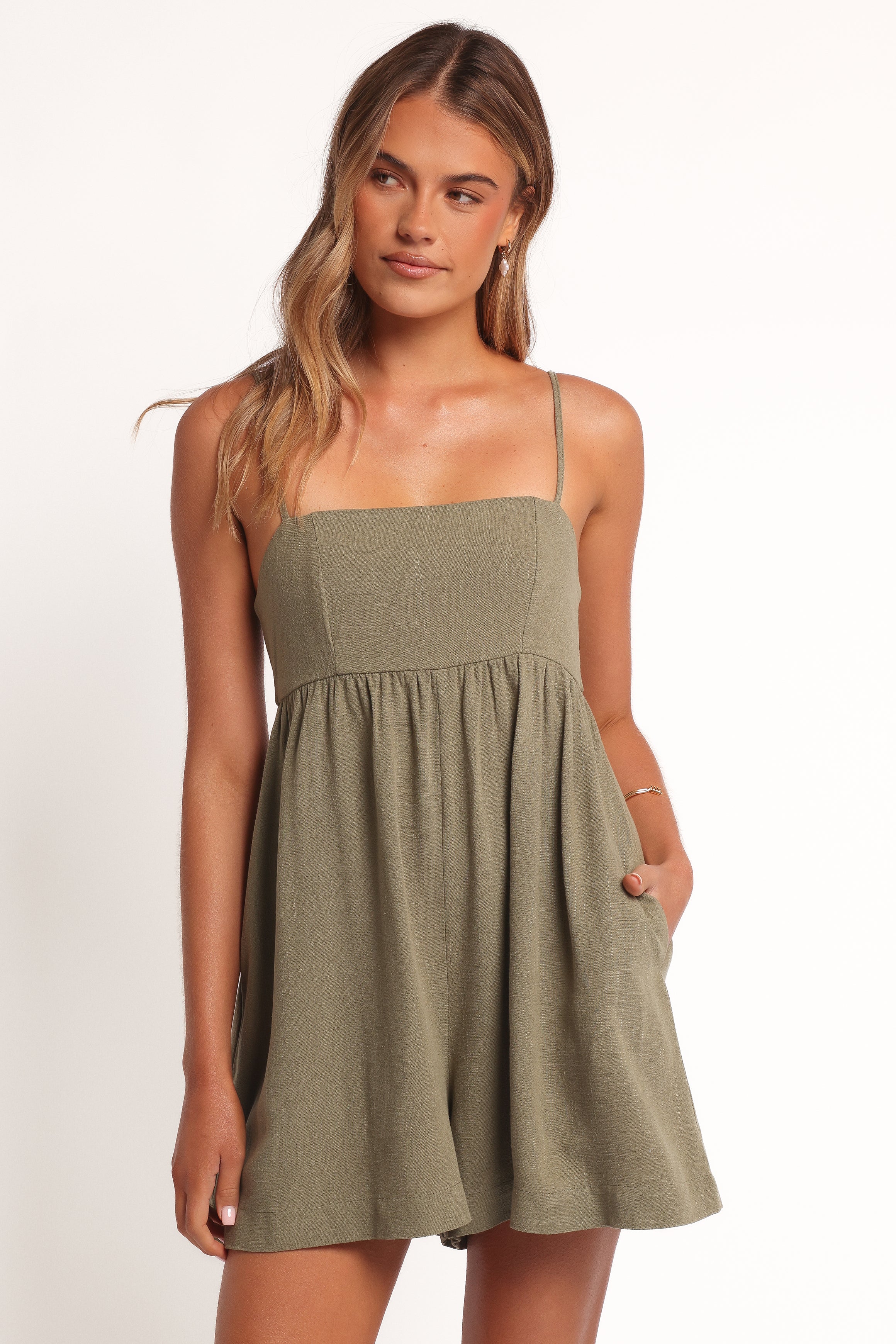 Petal and Pup USA PLAYSUITS Quinley Romper - Olive