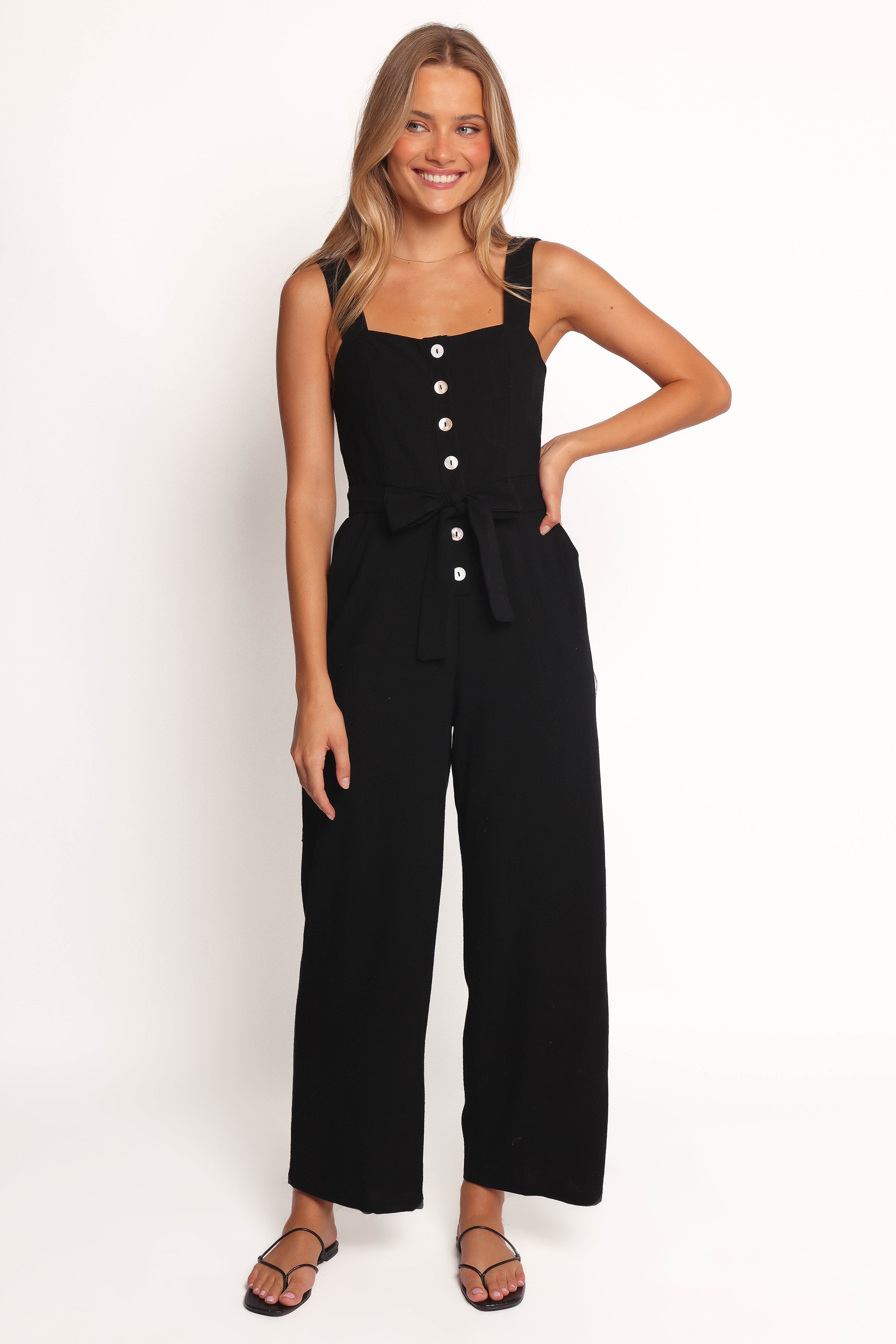 Petal and Pup USA PLAYSUITS Rachel Jumpsuit - Black