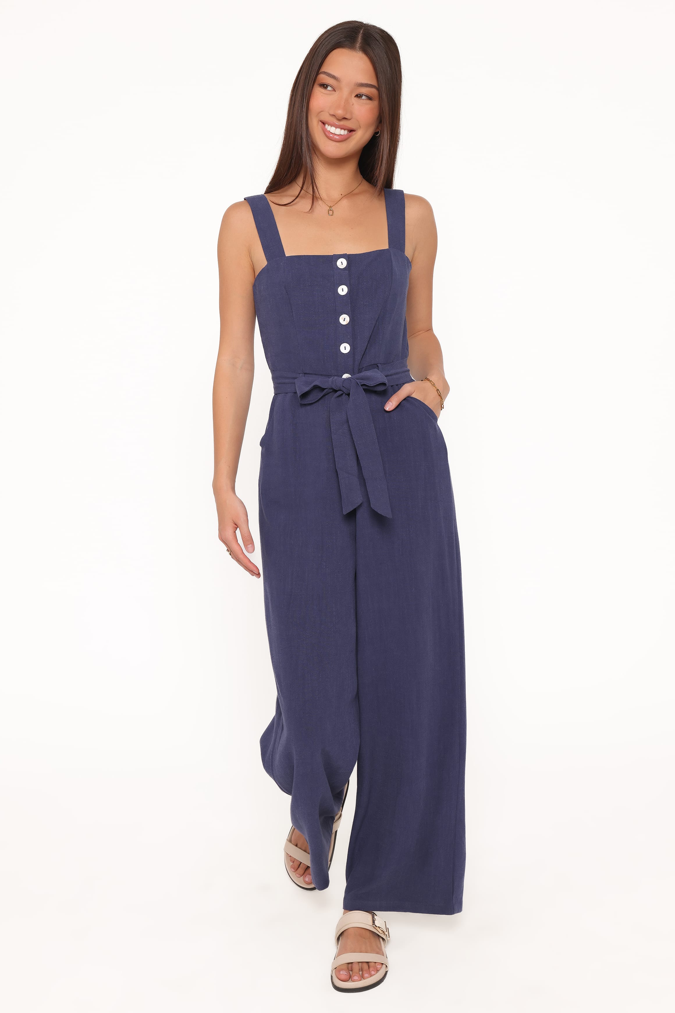Petal and Pup USA PLAYSUITS Rachel Jumpsuit - Navy