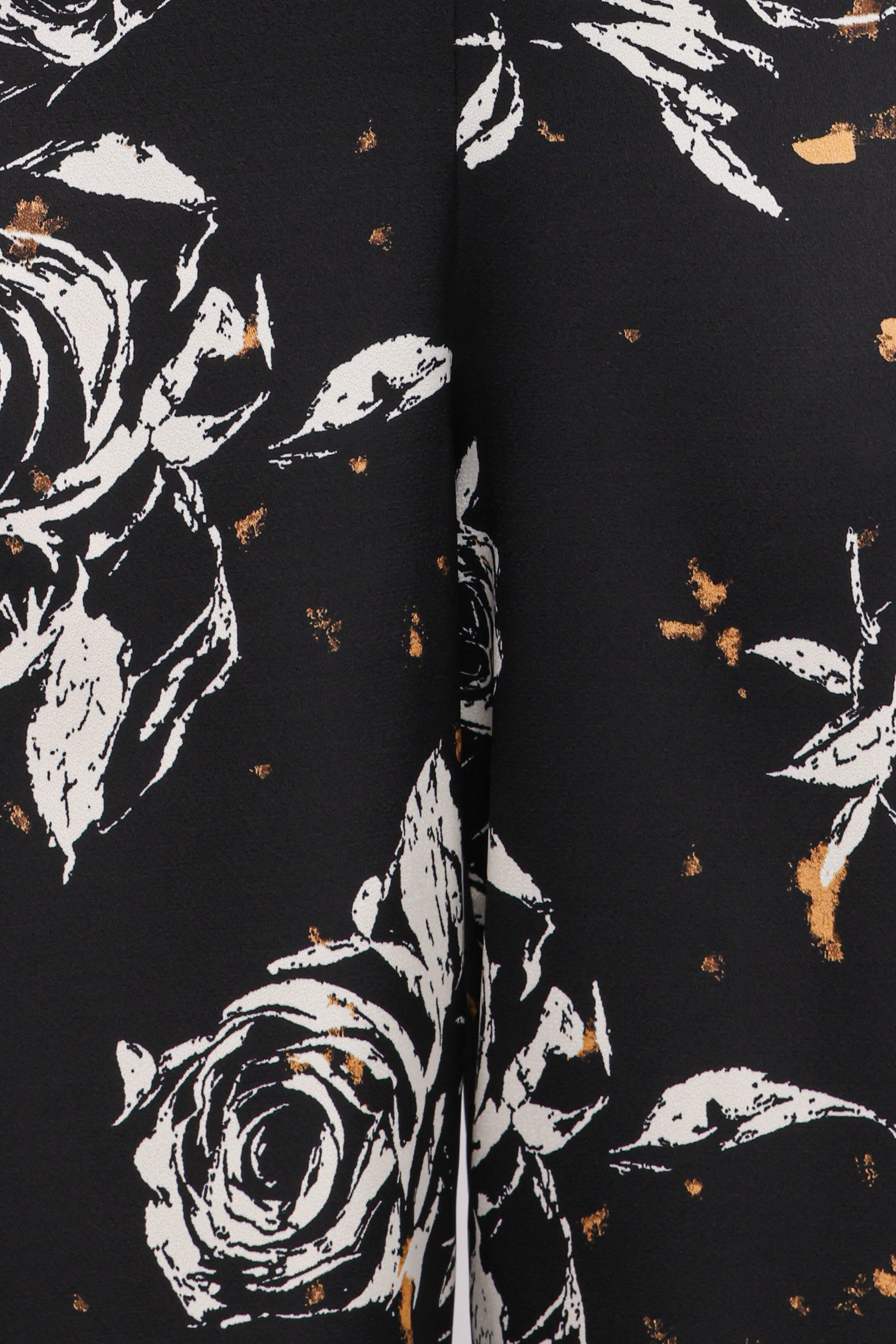 Petal and Pup USA PLAYSUITS Raelynn Halter Jumpsuit - Black Floral