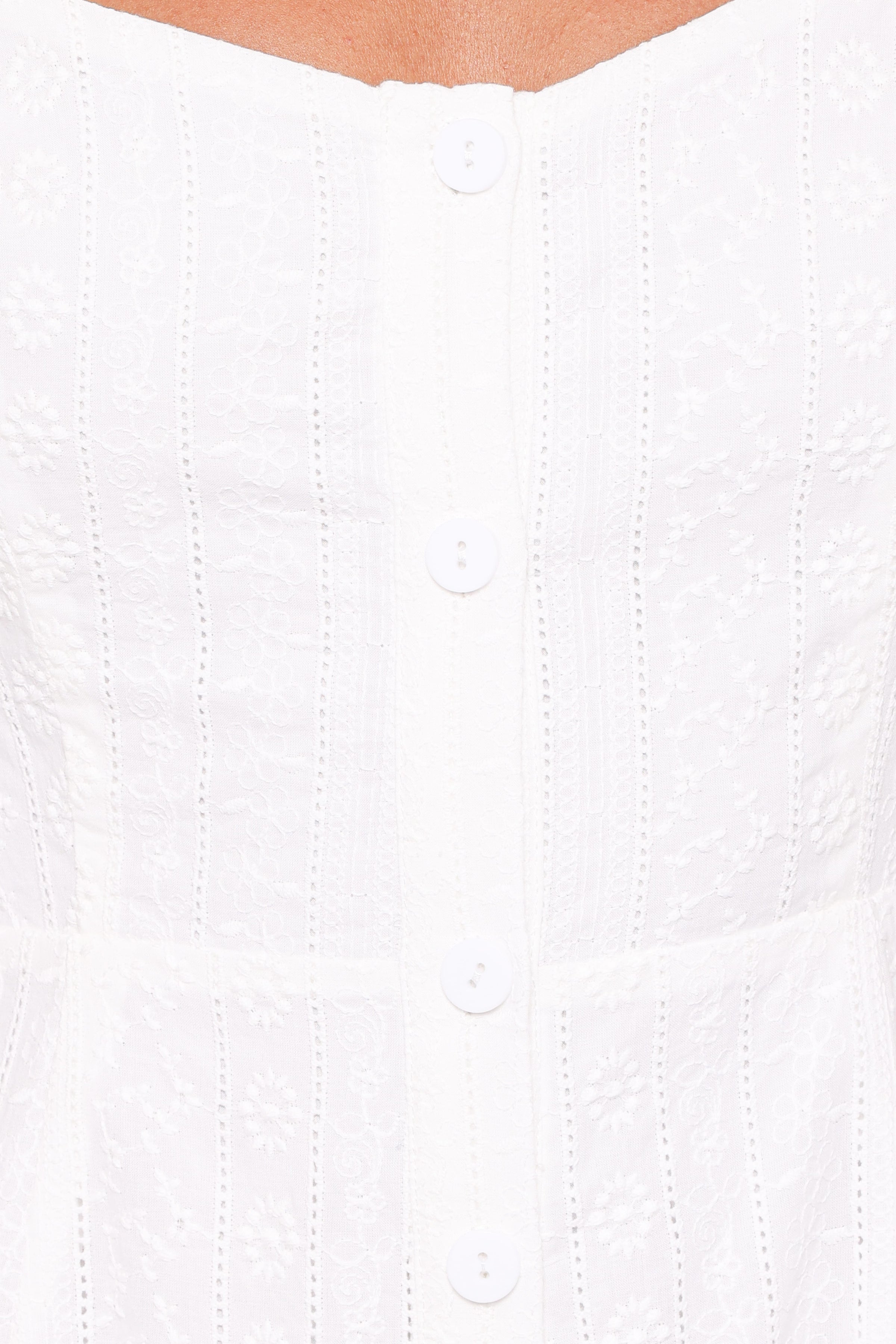 Petal and Pup USA PLAYSUITS Reesa Romper - White Embroidery