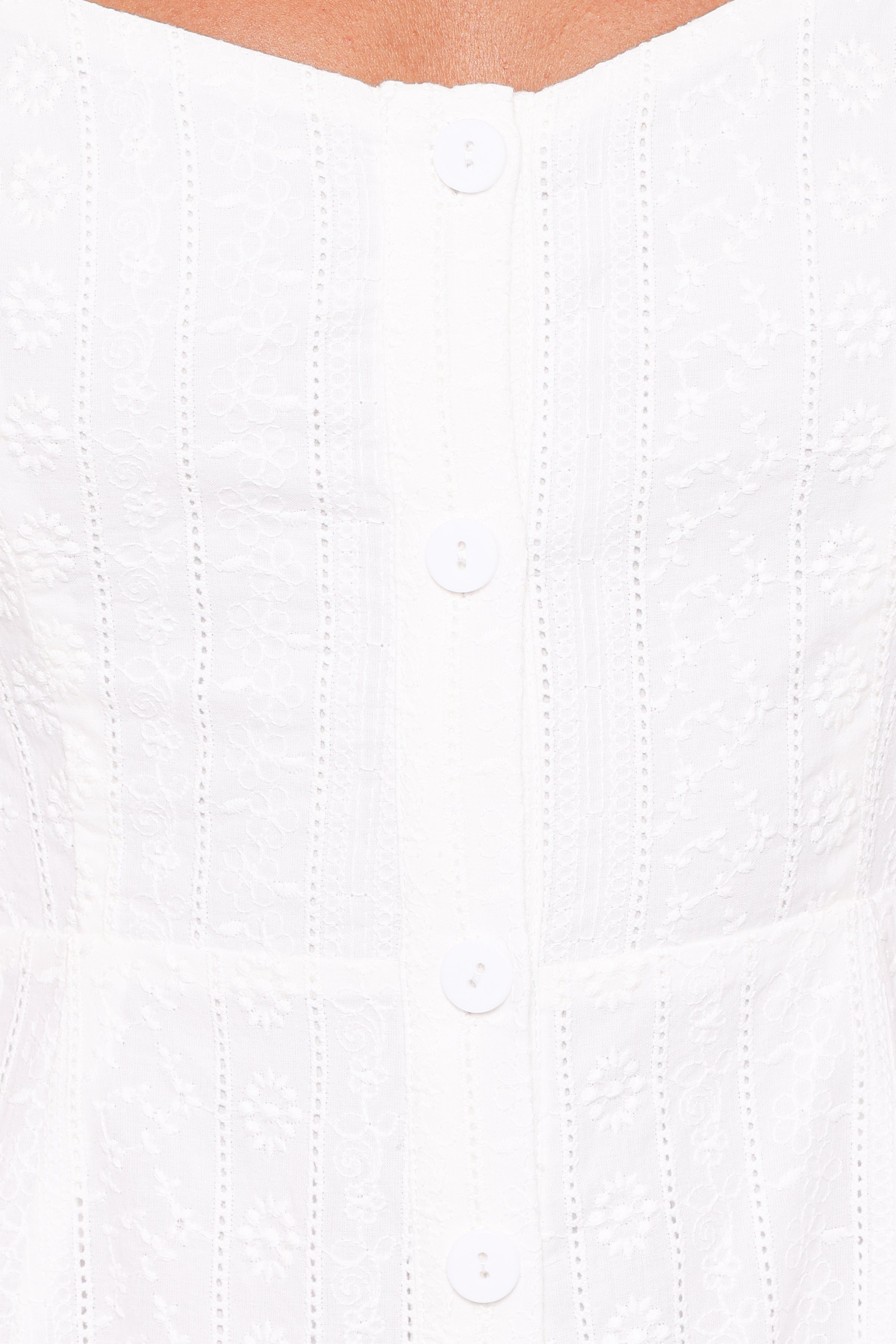 Petal and Pup USA PLAYSUITS Reesa Romper - White Embroidery