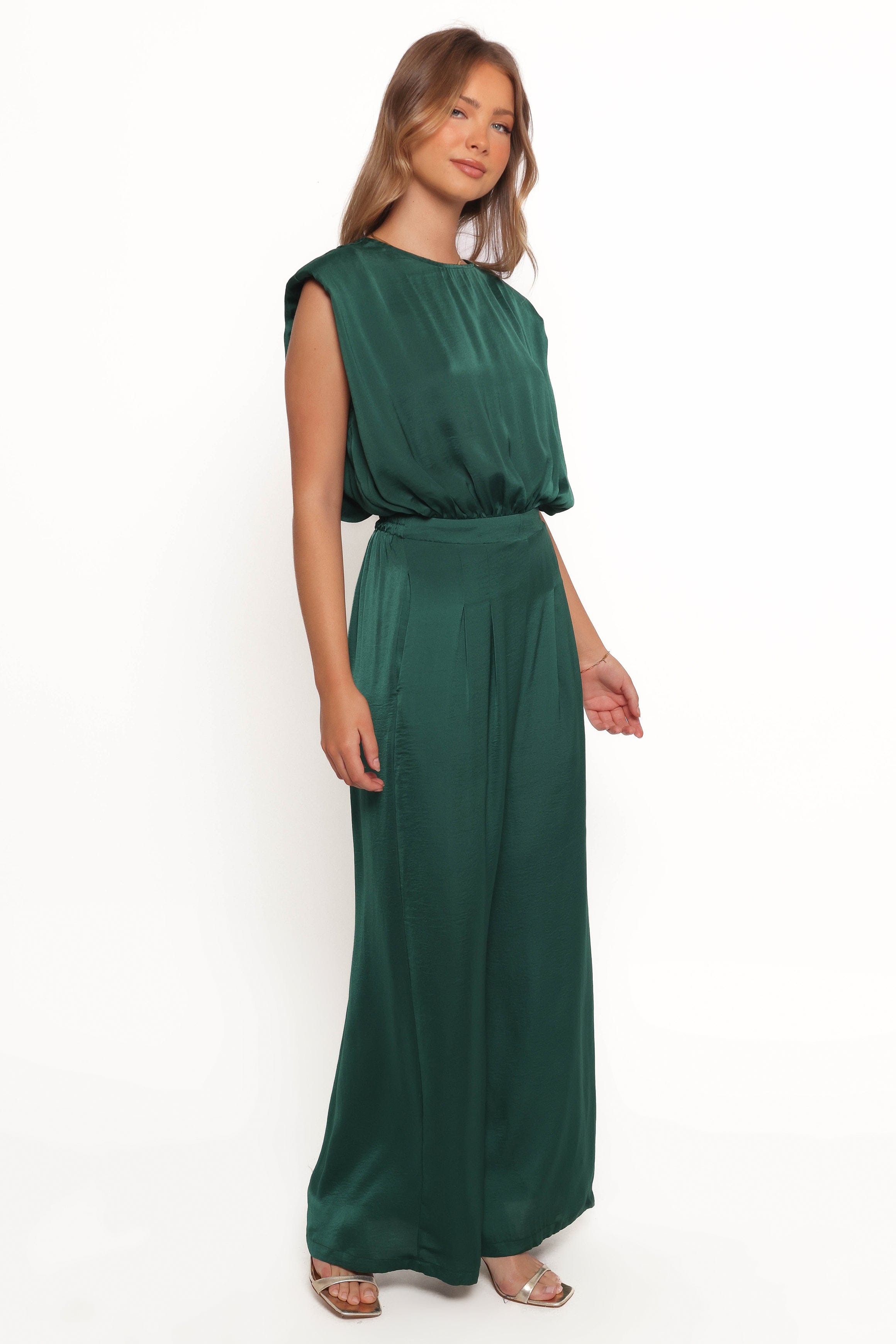 Petal and Pup USA PLAYSUITS Rema Jumpsuit - Dark Green