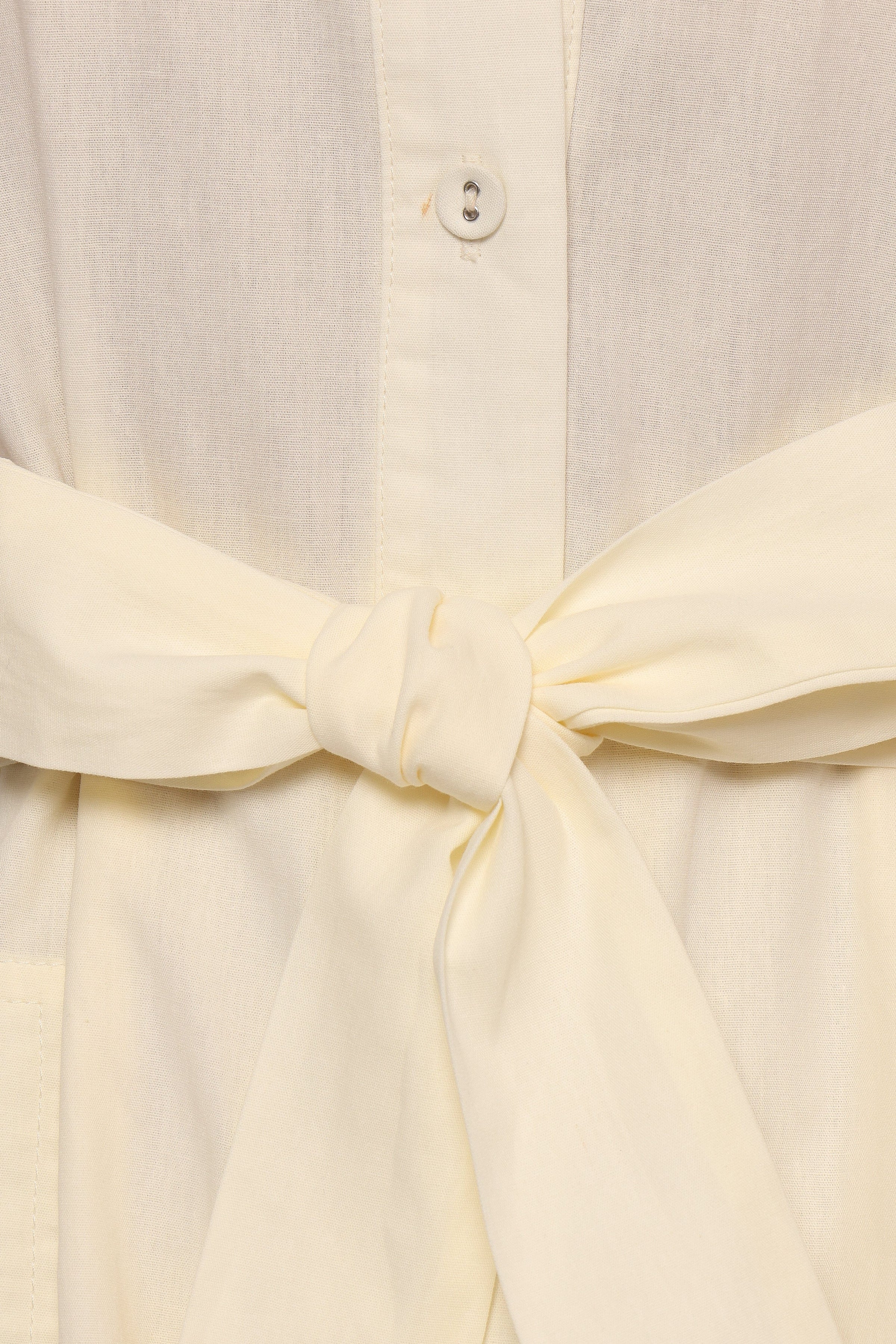 Petal and Pup USA PLAYSUITS Riley Waist Tie Romper - Cream (Hold for Rack)