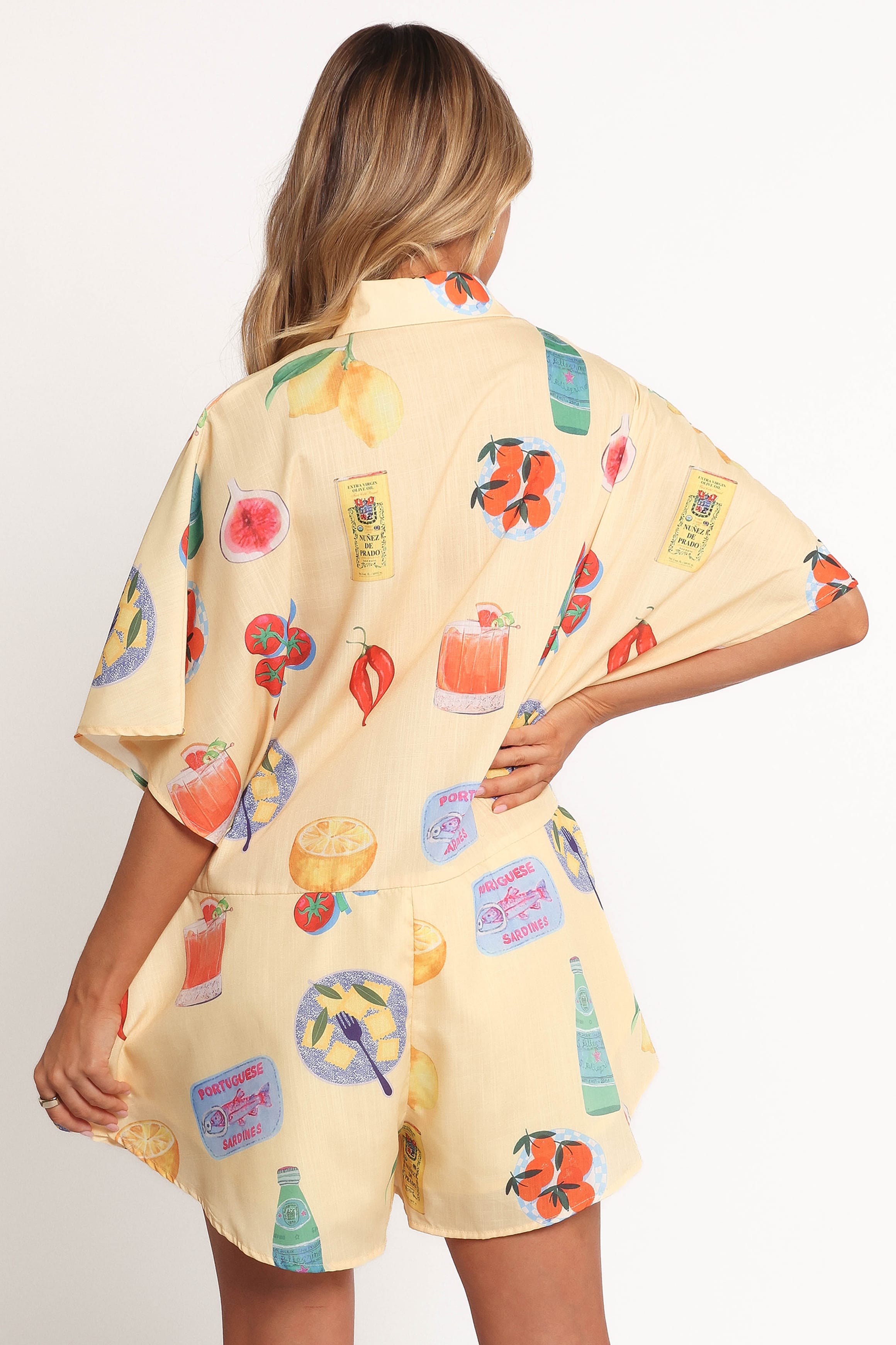 Petal and Pup USA PLAYSUITS Sebastian Romper - Pasta Print