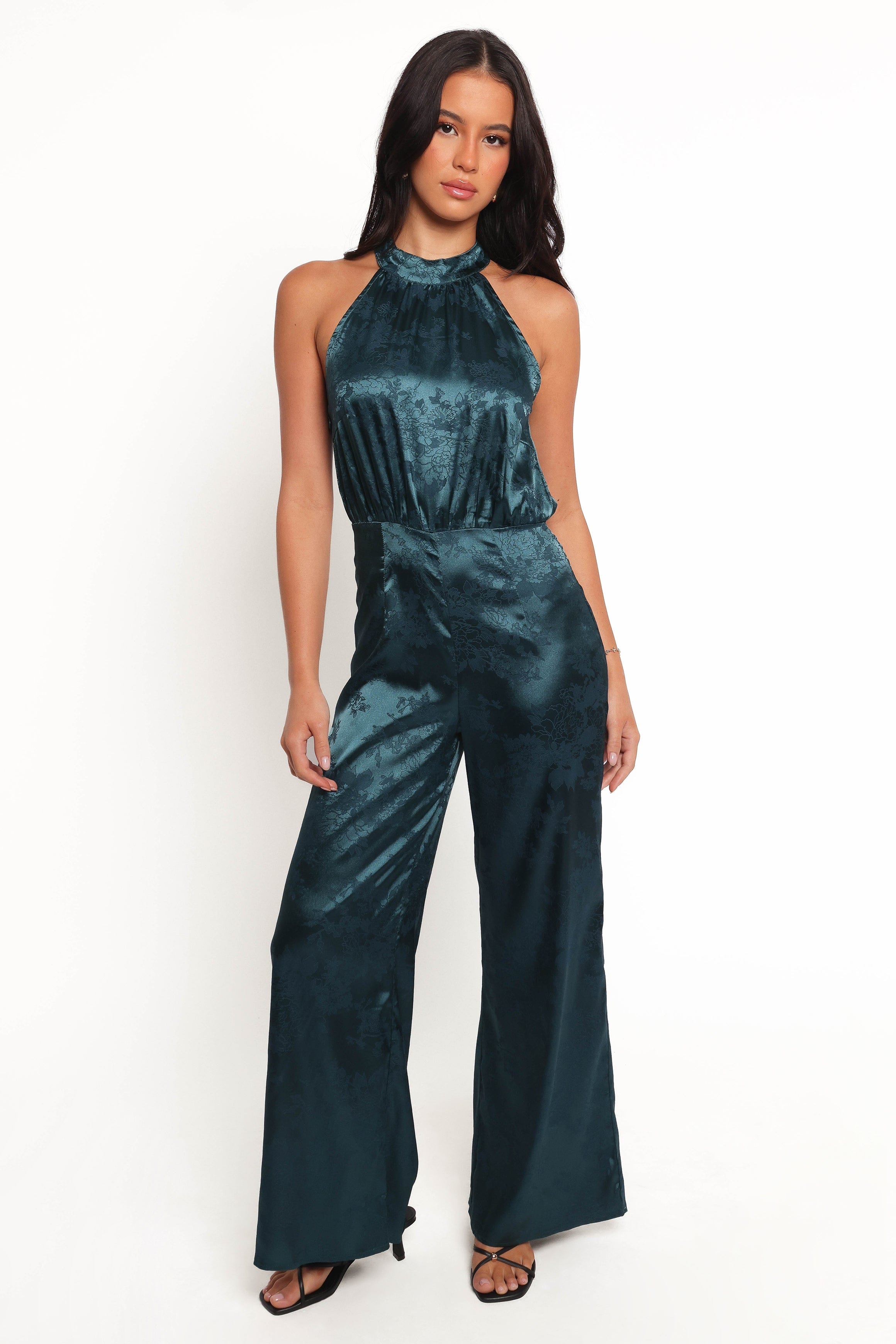 Petal and Pup USA PLAYSUITS Shellbie High Neck Jumpsuit - Teal